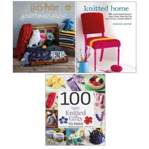 Harry Potter Knitting Magic (HB), 100 Little Knitted Gifts,Knitted Home 3 Books Set