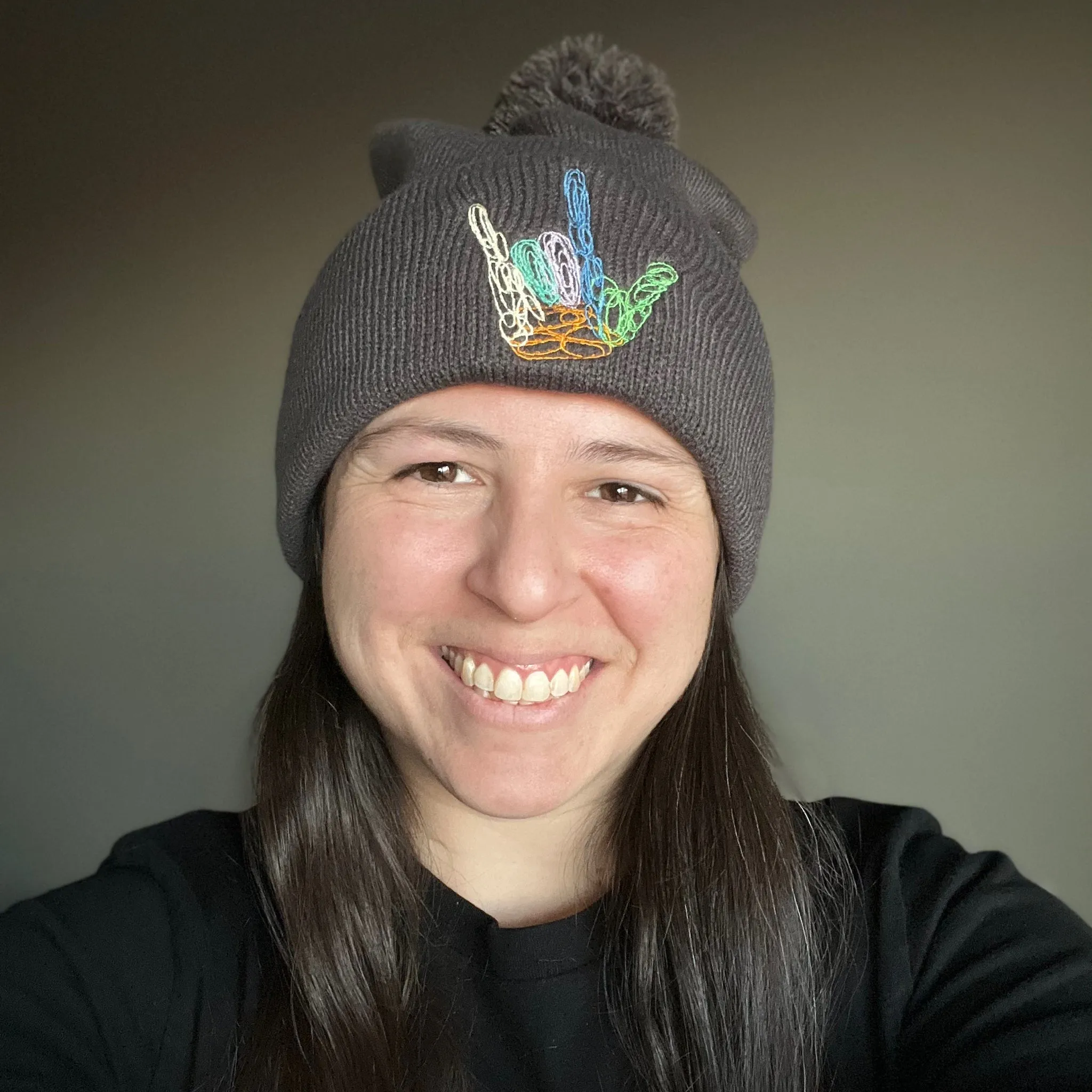 ILY Pom Pom Beanie