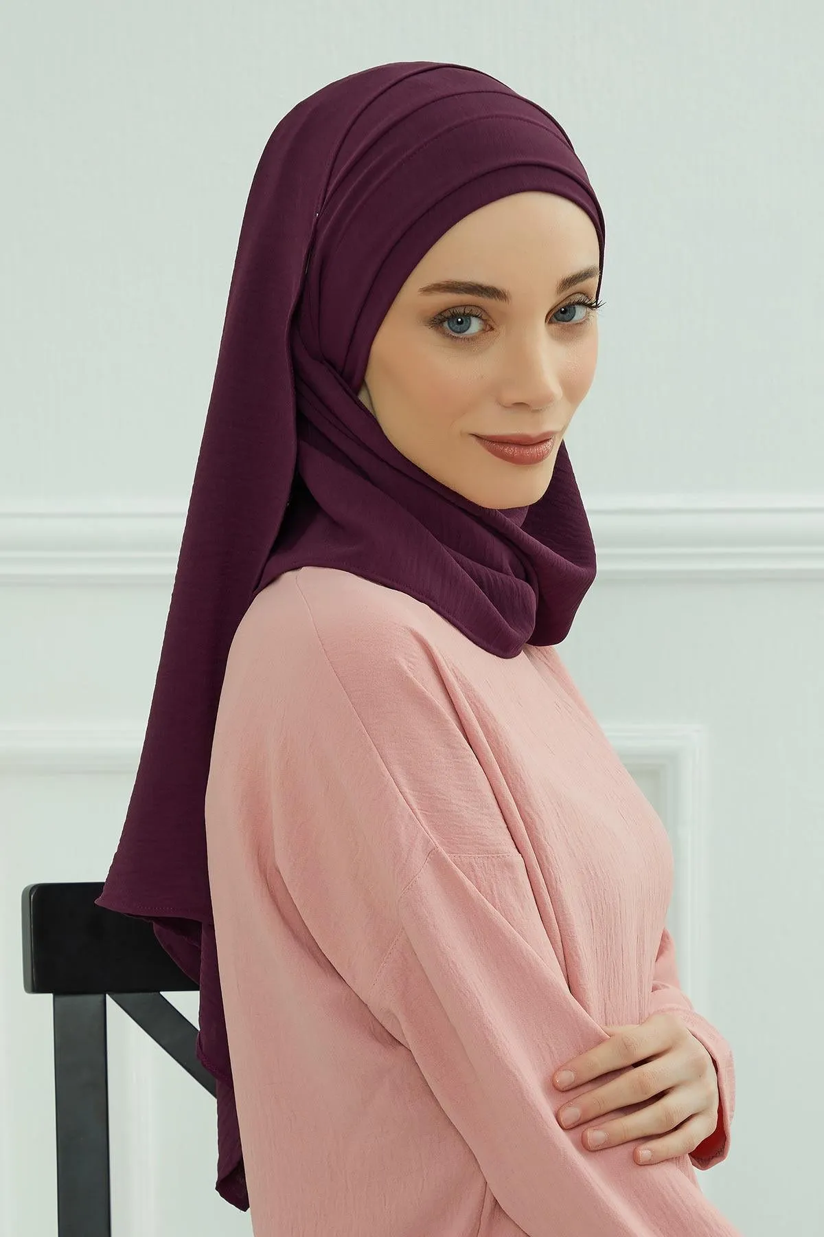 Instant Lightweight Aerobin Shawl Head Turbans For Women Headwear  Stylish Head Wrap Elegant Design,CPS-93