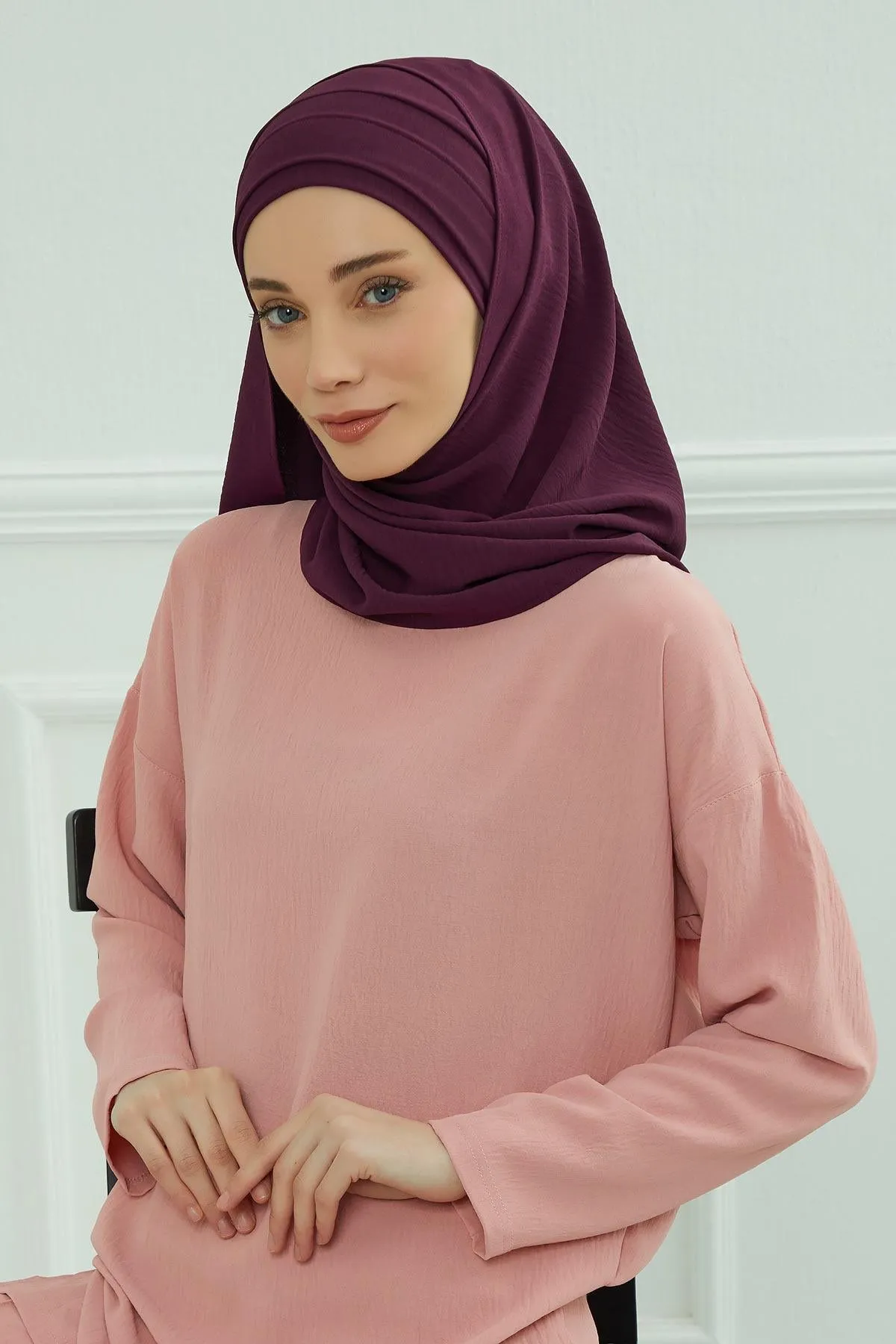 Instant Lightweight Aerobin Shawl Head Turbans For Women Headwear  Stylish Head Wrap Elegant Design,CPS-93