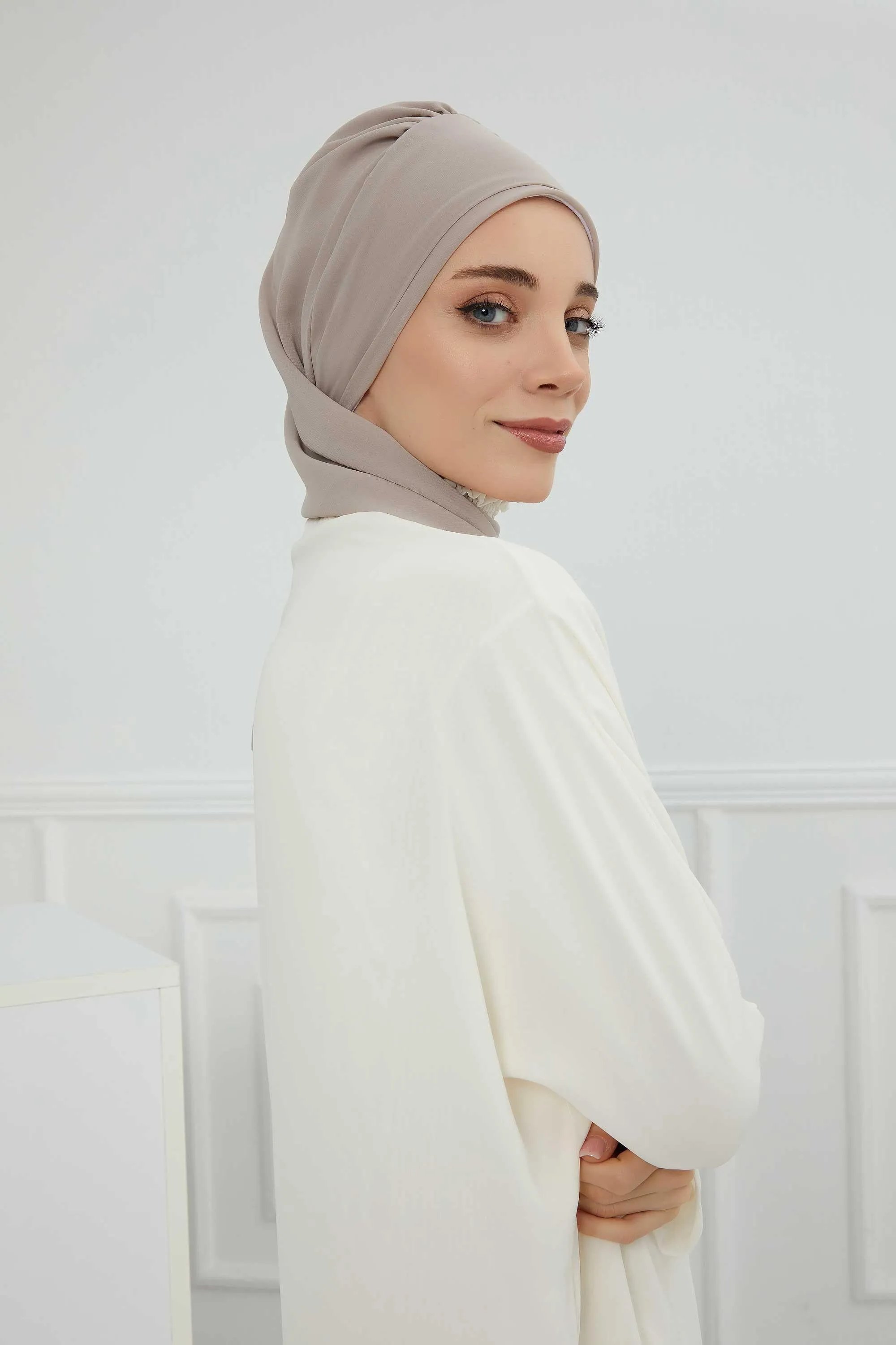 Instant Turban Chiffon Scarf Head Turbans with Gorgeous Unique Jewellery Stone Accessory For Women Headwear Stylish Elegant Design,HT-104