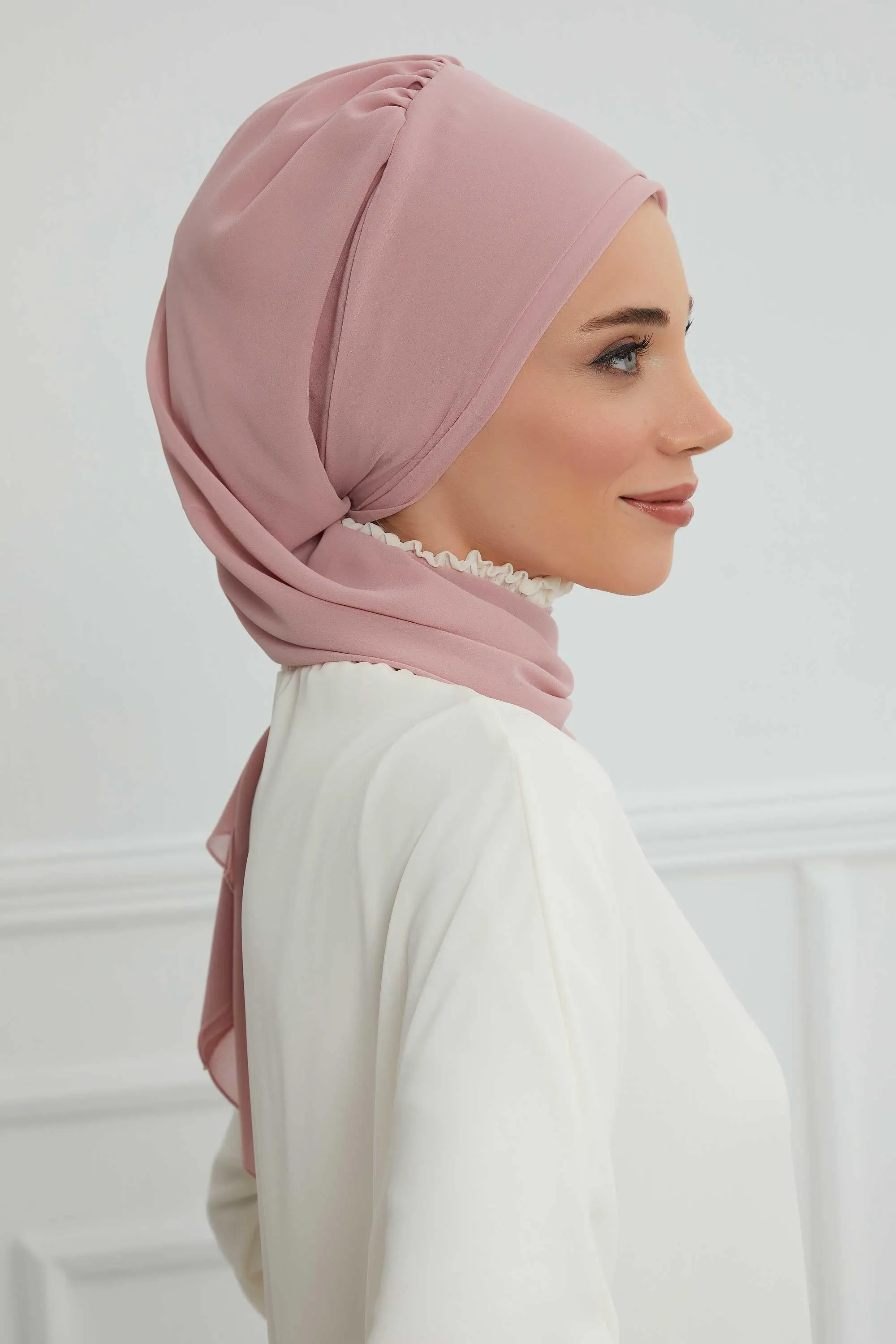 Instant Turban Chiffon Scarf Head Turbans with Gorgeous Unique Jewellery Stone Accessory For Women Headwear Stylish Elegant Design,HT-104