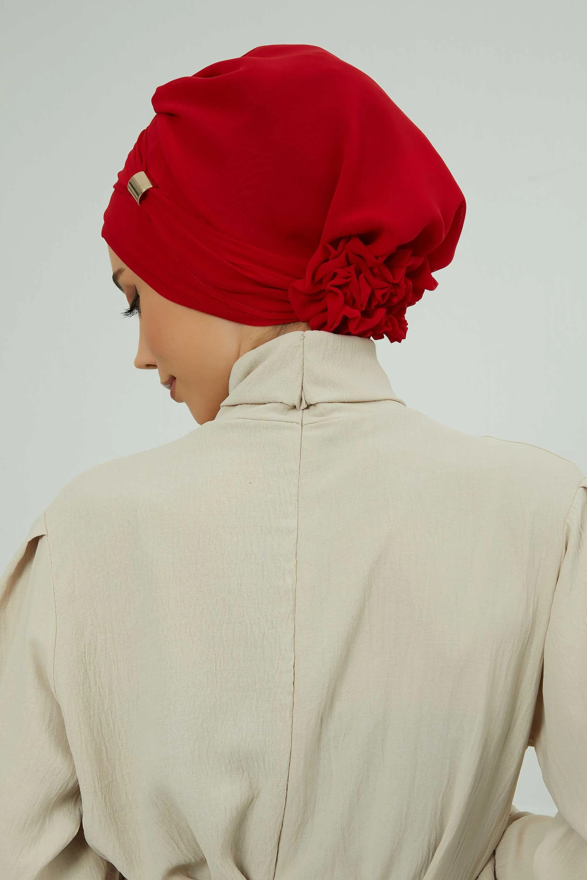 Instant Turban Chiffon Scarf Head Turbans with Unique Accessories For Women Headwear Stylish Elegant Design,HT-95S
