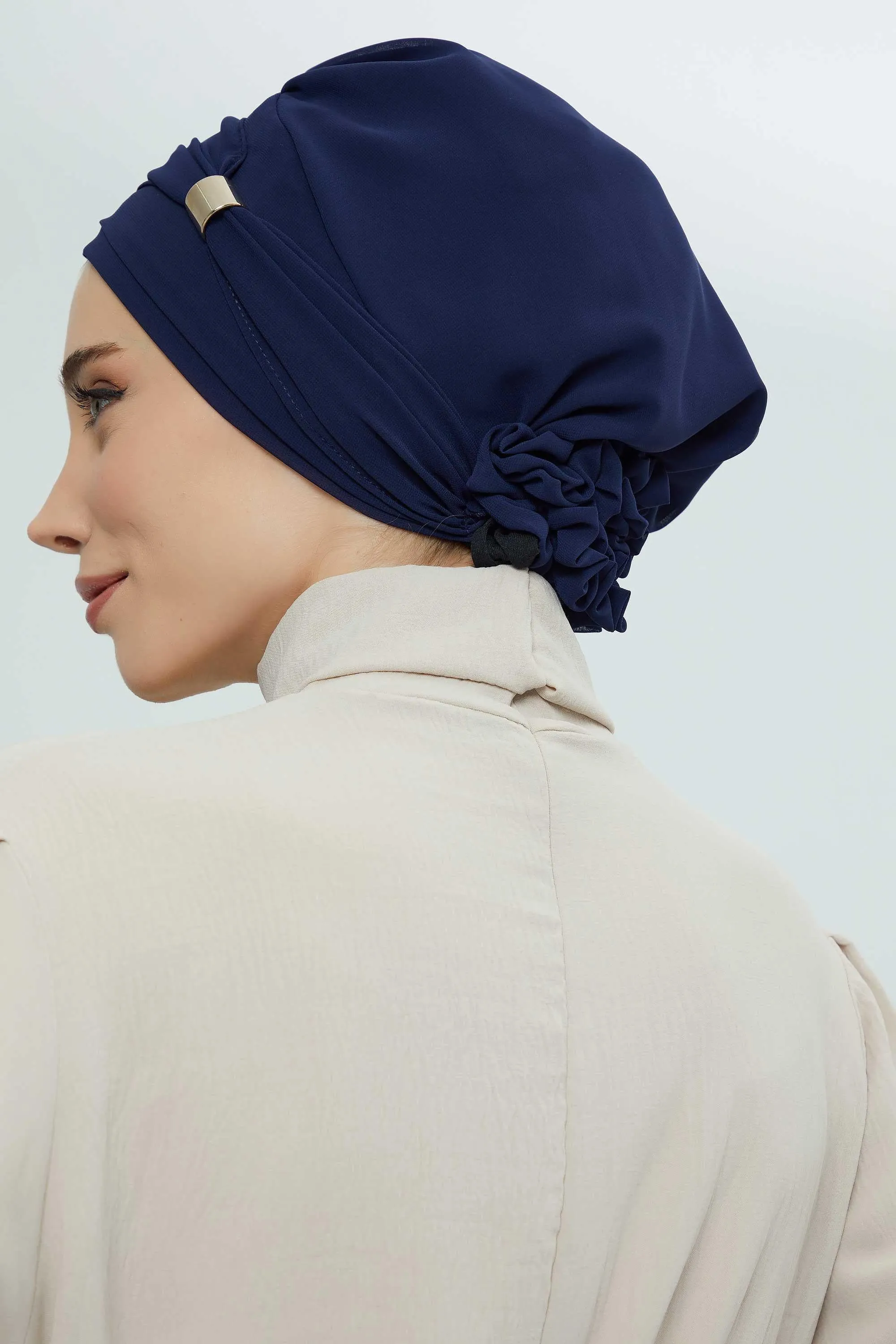 Instant Turban Chiffon Scarf Head Turbans with Unique Accessories For Women Headwear Stylish Elegant Design,HT-95S
