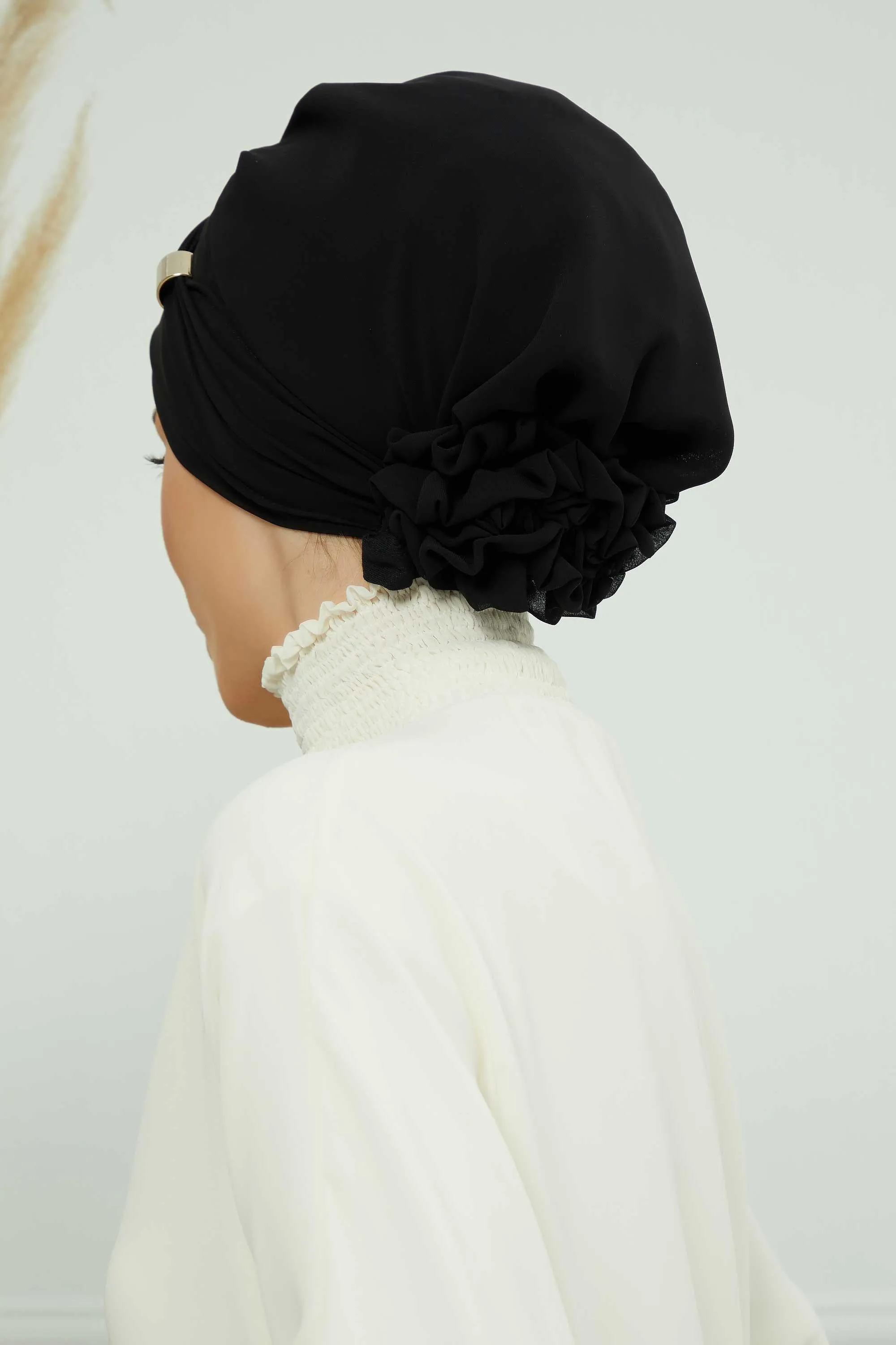 Instant Turban Chiffon Scarf Head Turbans with Unique Accessories For Women Headwear Stylish Elegant Design,HT-95S