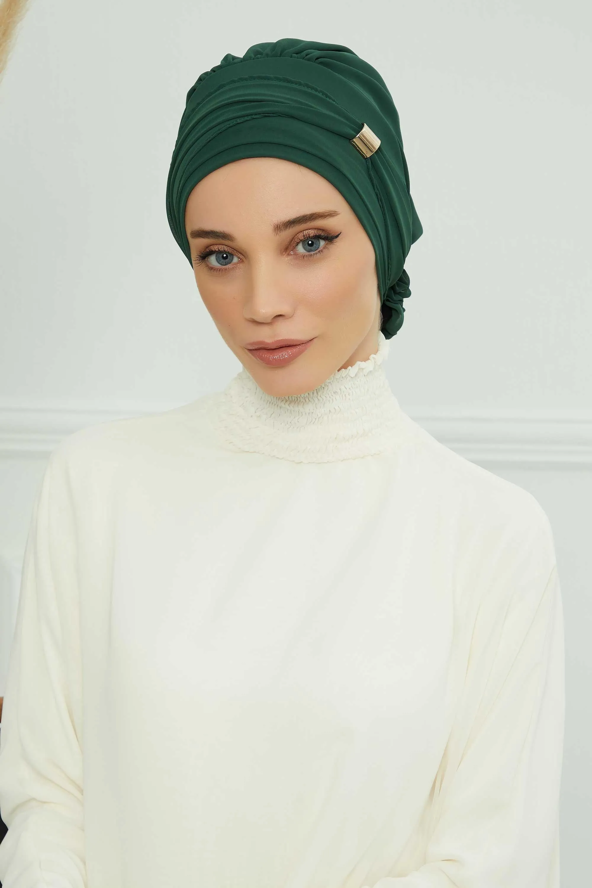 Instant Turban Chiffon Scarf Head Turbans with Unique Accessories For Women Headwear Stylish Elegant Design,HT-95S