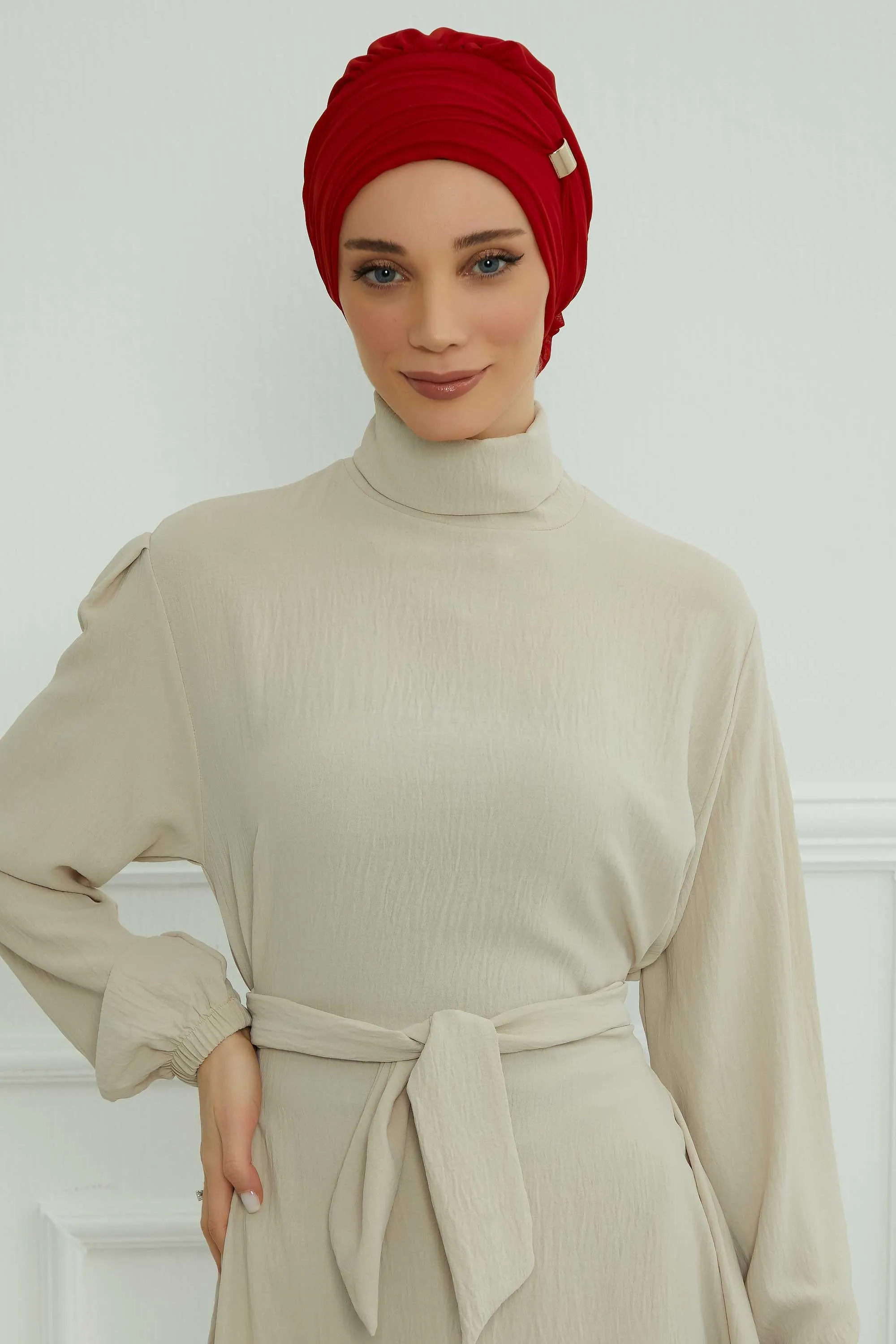 Instant Turban Chiffon Scarf Head Turbans with Unique Accessories For Women Headwear Stylish Elegant Design,HT-95S