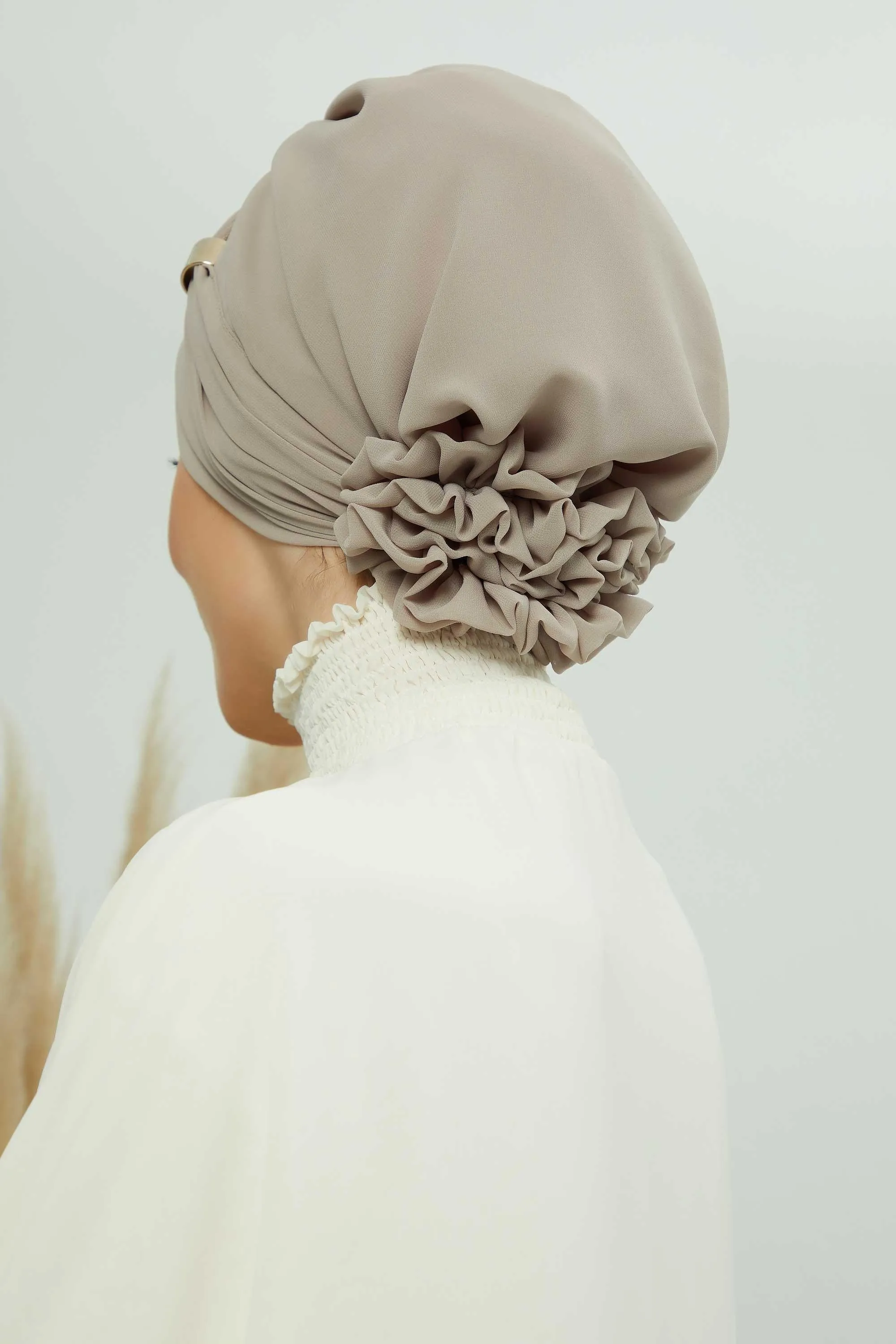 Instant Turban Chiffon Scarf Head Turbans with Unique Accessories For Women Headwear Stylish Elegant Design,HT-95S