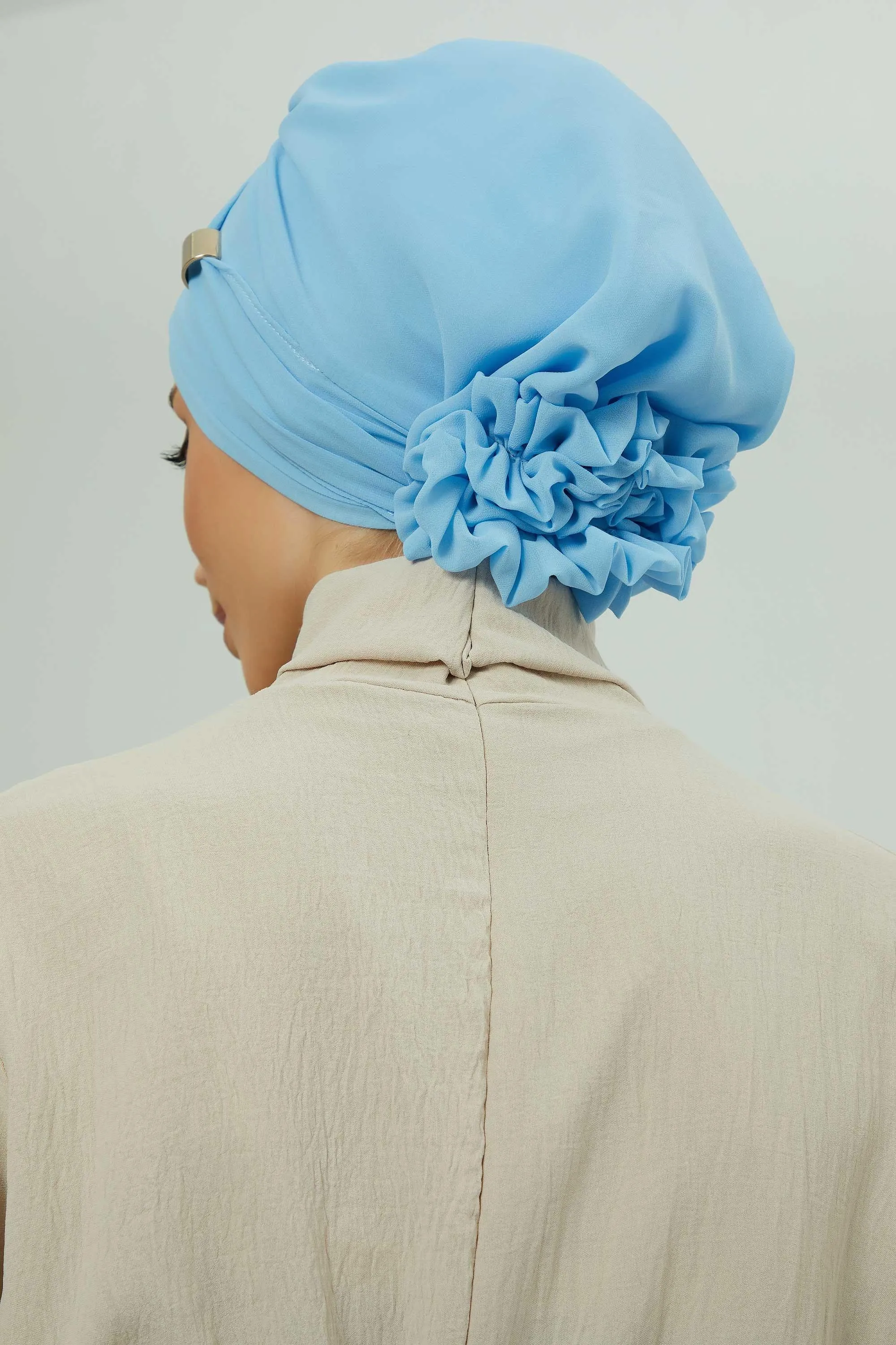Instant Turban Chiffon Scarf Head Turbans with Unique Accessories For Women Headwear Stylish Elegant Design,HT-95S