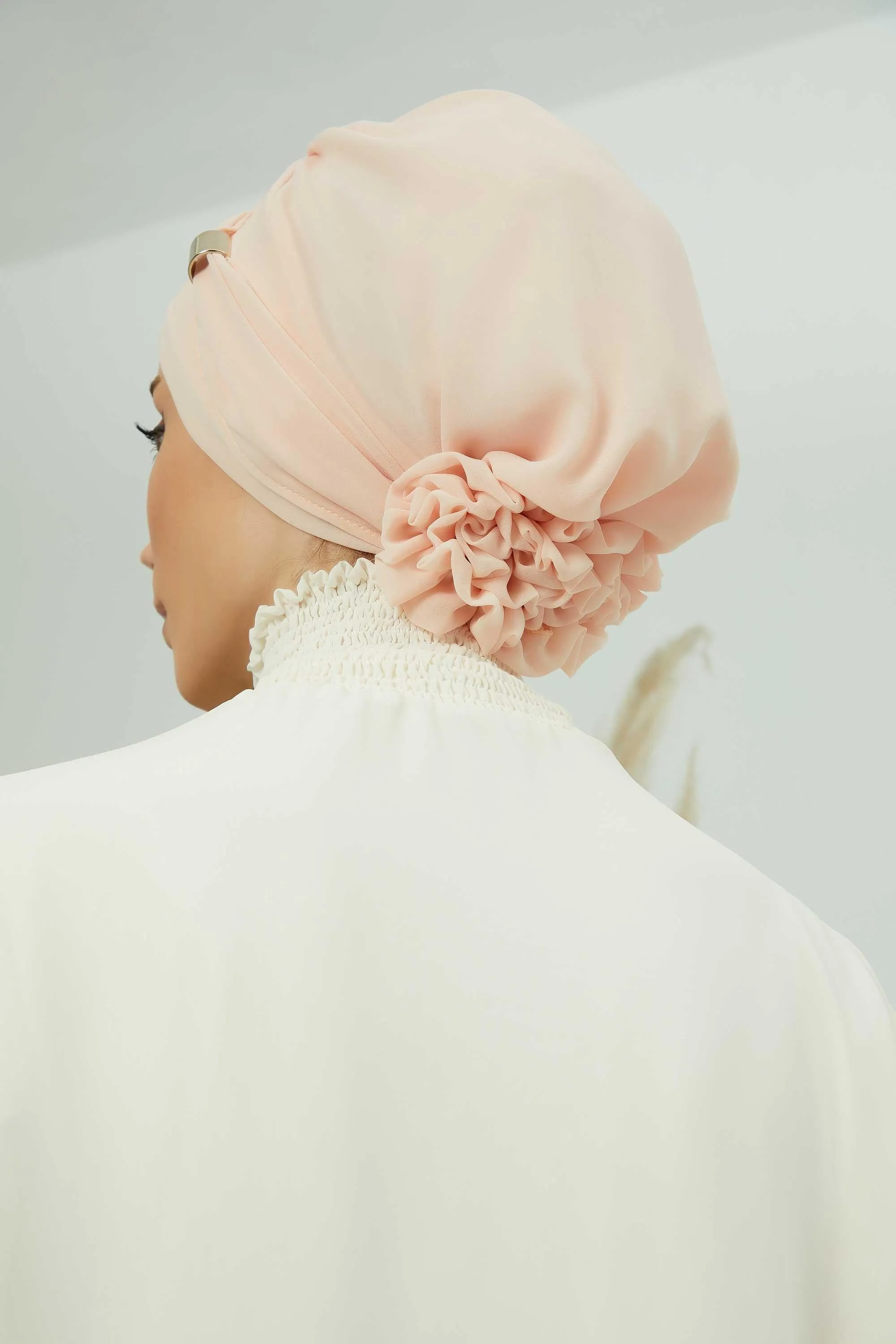 Instant Turban Chiffon Scarf Head Turbans with Unique Accessories For Women Headwear Stylish Elegant Design,HT-95S