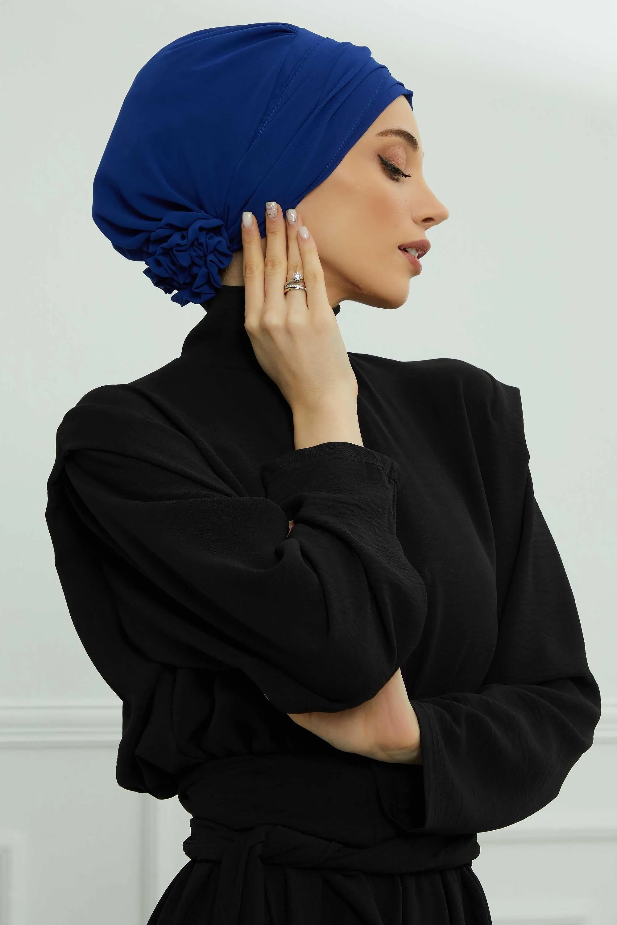 Instant Turban Chiffon Scarf Head Turbans with Unique Accessories For Women Headwear Stylish Elegant Design,HT-95S