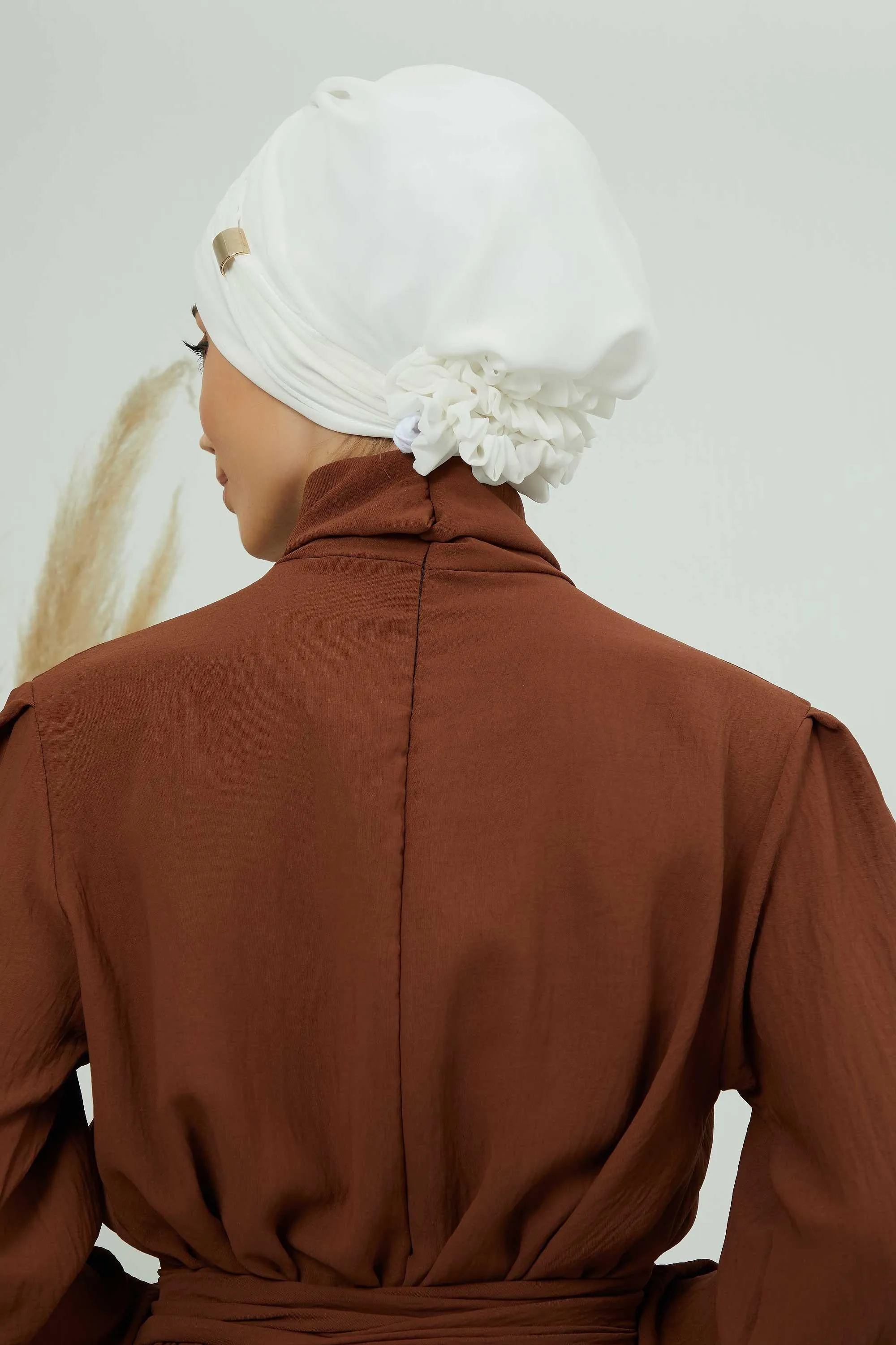 Instant Turban Chiffon Scarf Head Turbans with Unique Accessories For Women Headwear Stylish Elegant Design,HT-95S