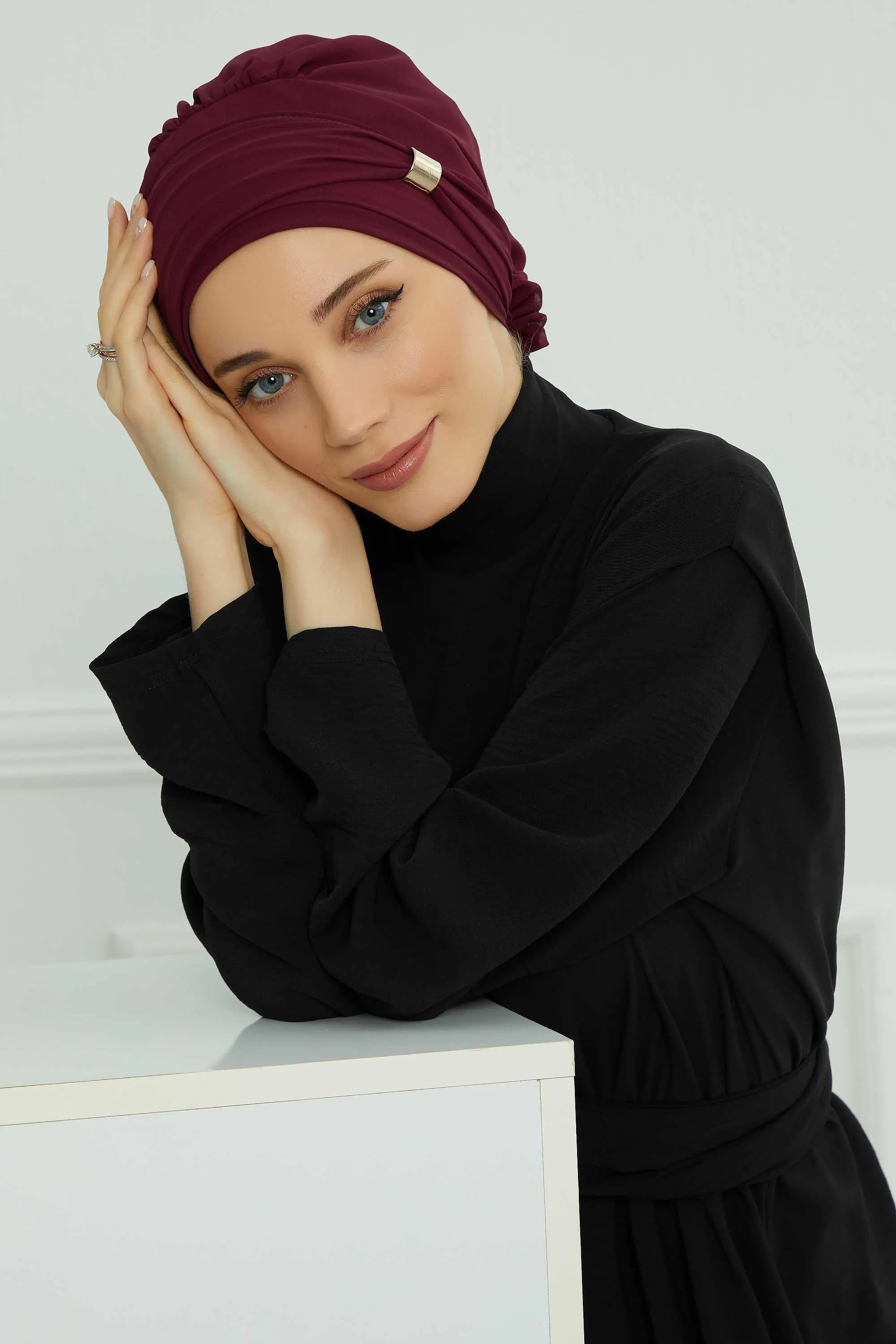 Instant Turban Chiffon Scarf Head Turbans with Unique Accessories For Women Headwear Stylish Elegant Design,HT-95S