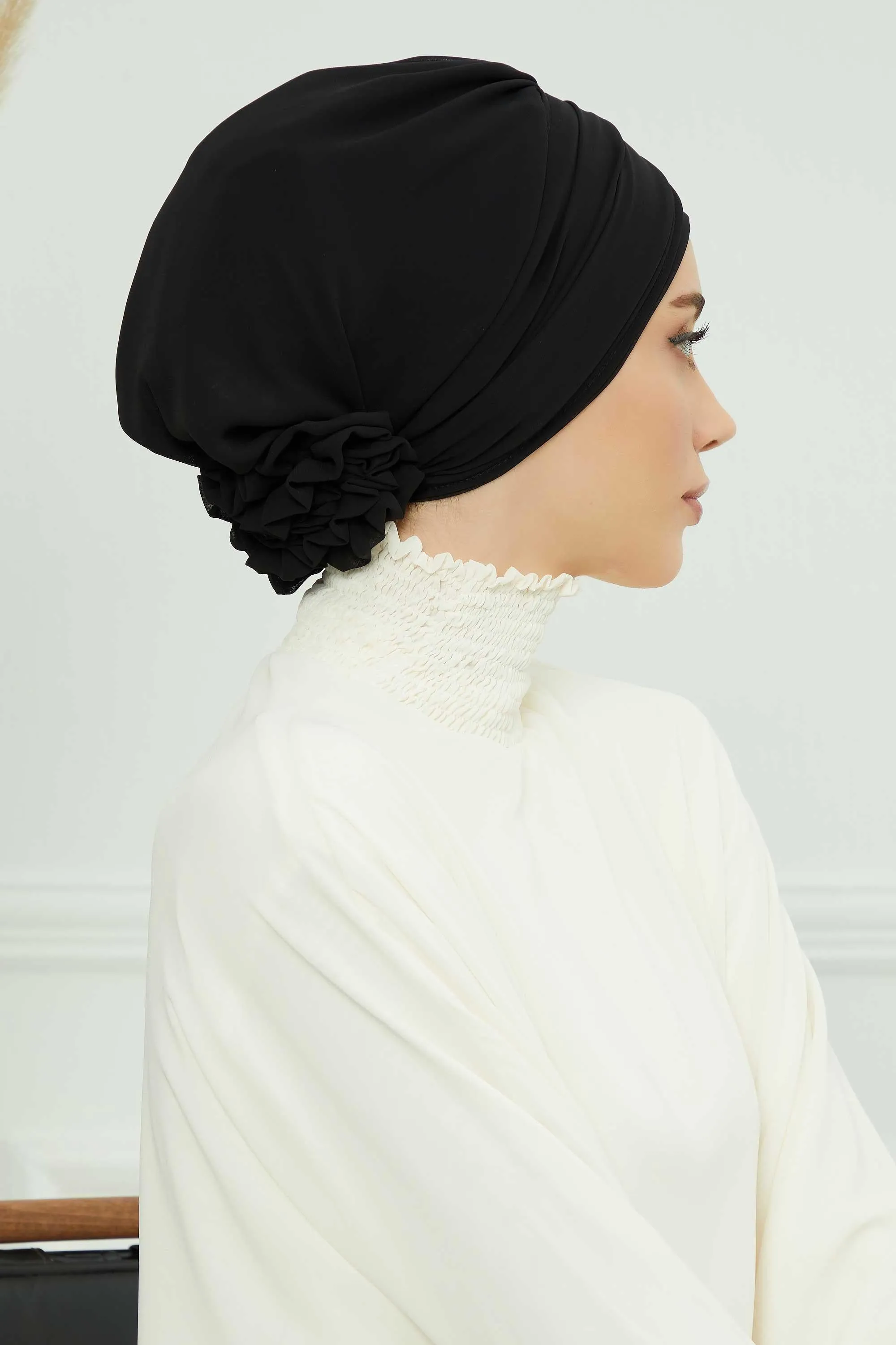Instant Turban Chiffon Scarf Head Turbans with Unique Accessories For Women Headwear Stylish Elegant Design,HT-95S