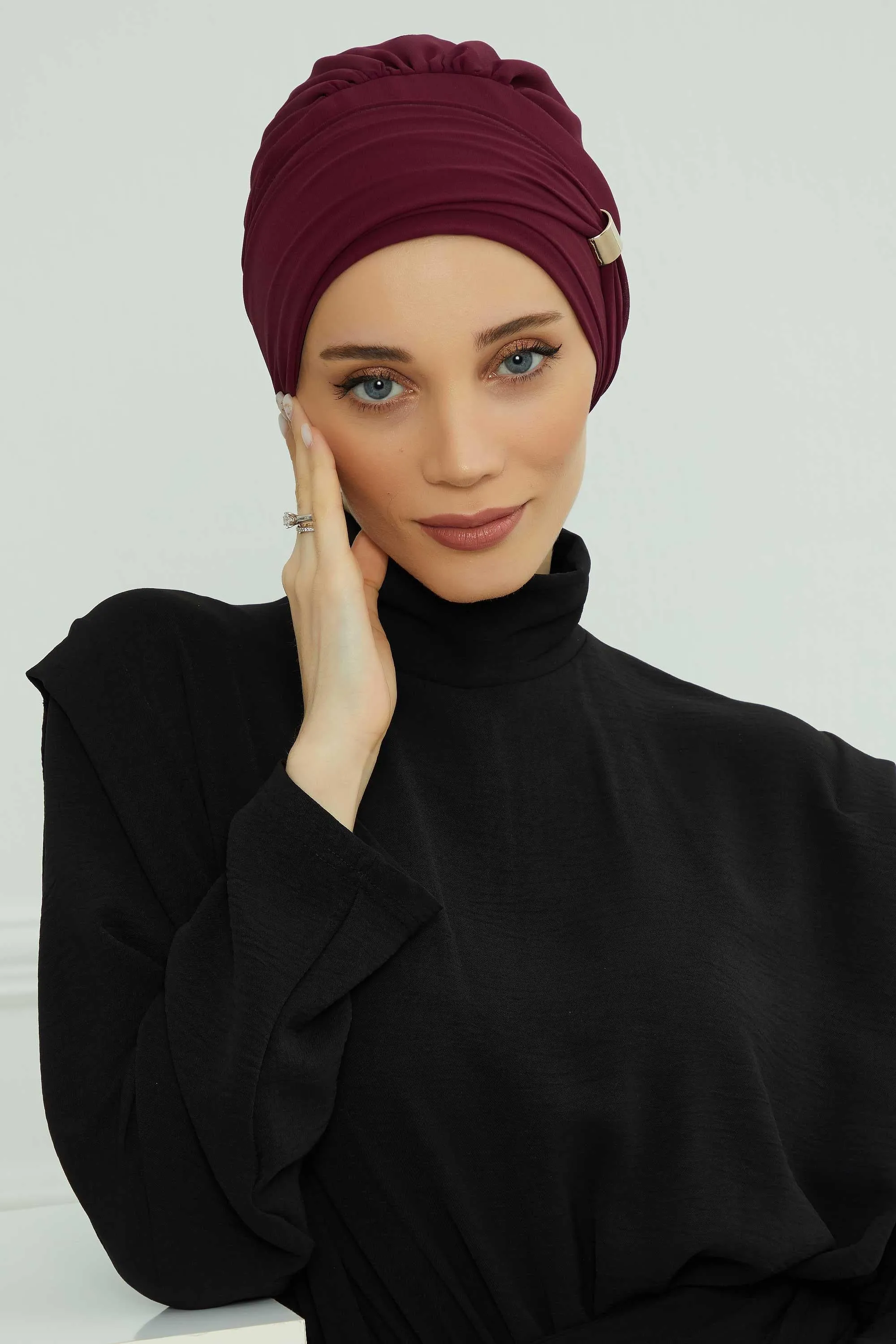 Instant Turban Chiffon Scarf Head Turbans with Unique Accessories For Women Headwear Stylish Elegant Design,HT-95S