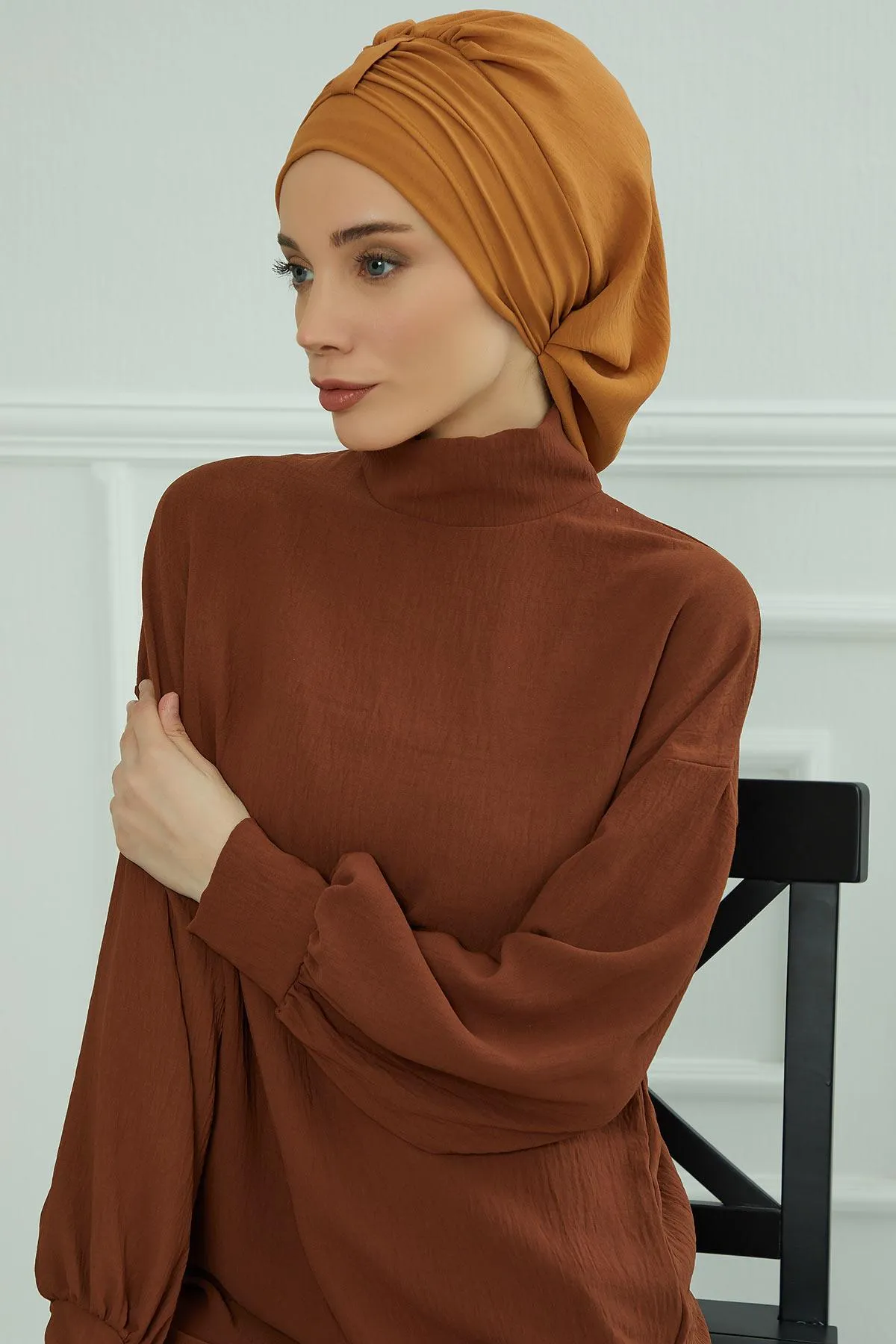 Instant Turban Lightweight Aerobin Scarf Head Turbans For Women Headwear Stylish Elegant Design,HT-90