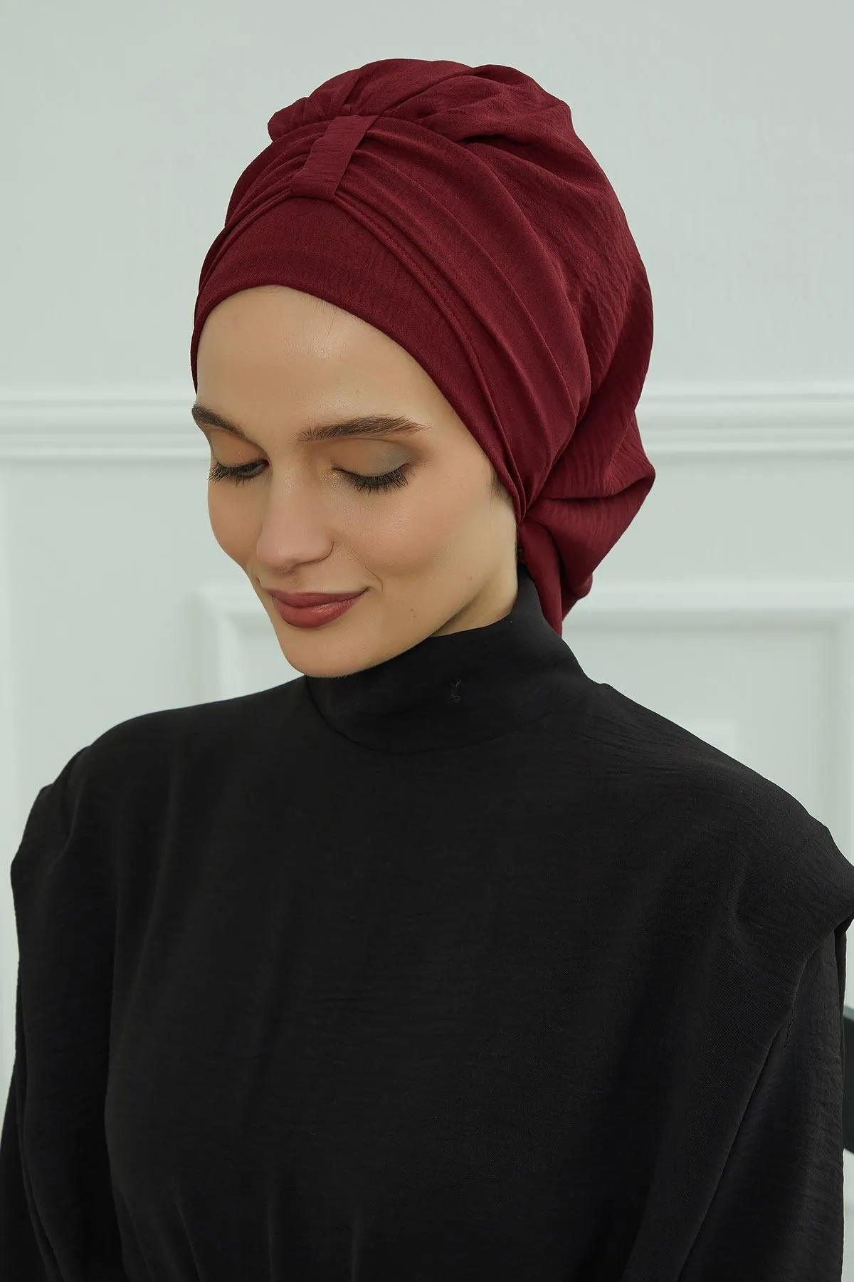 Instant Turban Lightweight Aerobin Scarf Head Turbans For Women Headwear Stylish Elegant Design,HT-90