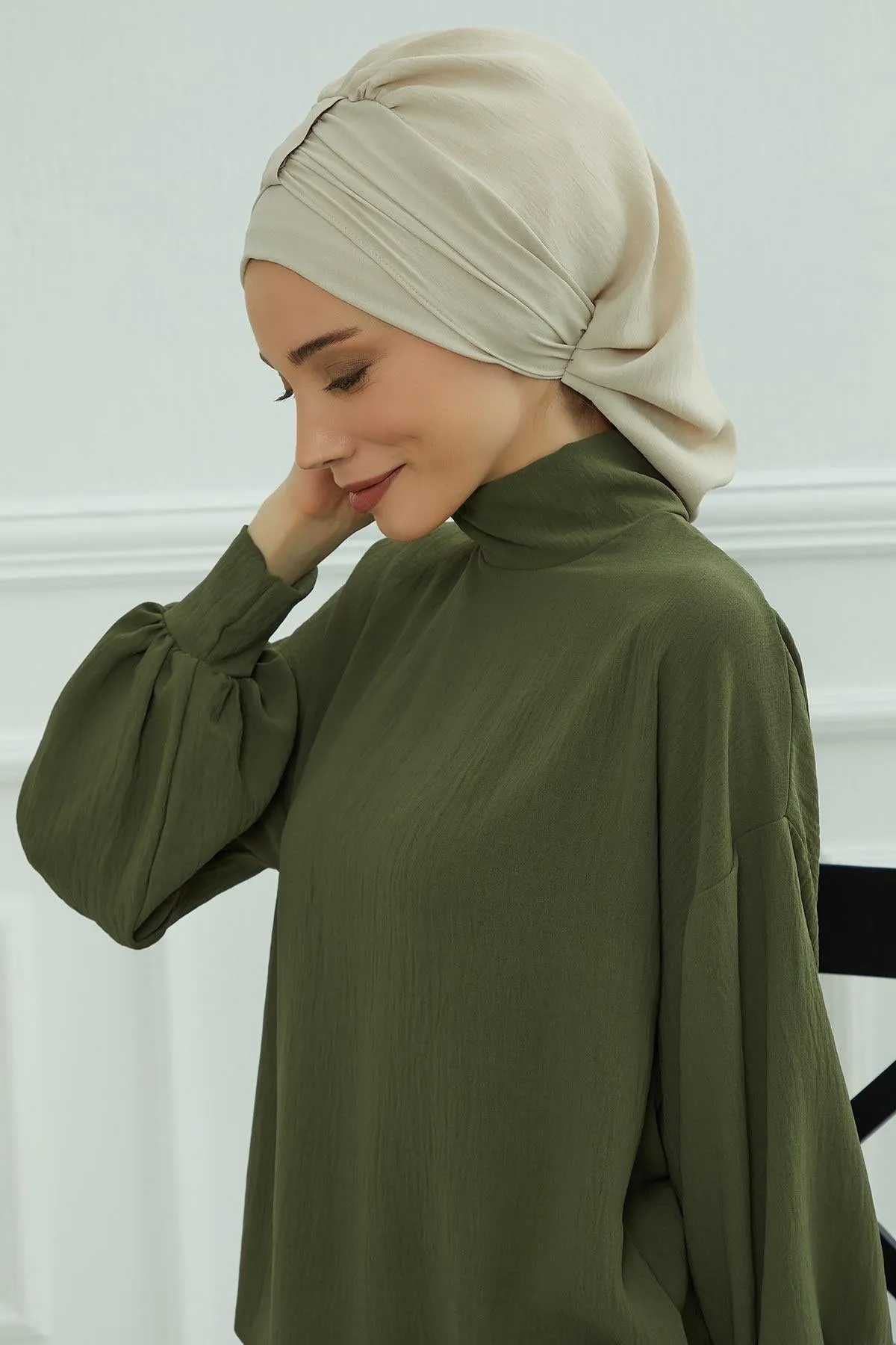 Instant Turban Lightweight Aerobin Scarf Head Turbans For Women Headwear Stylish Elegant Design,HT-90