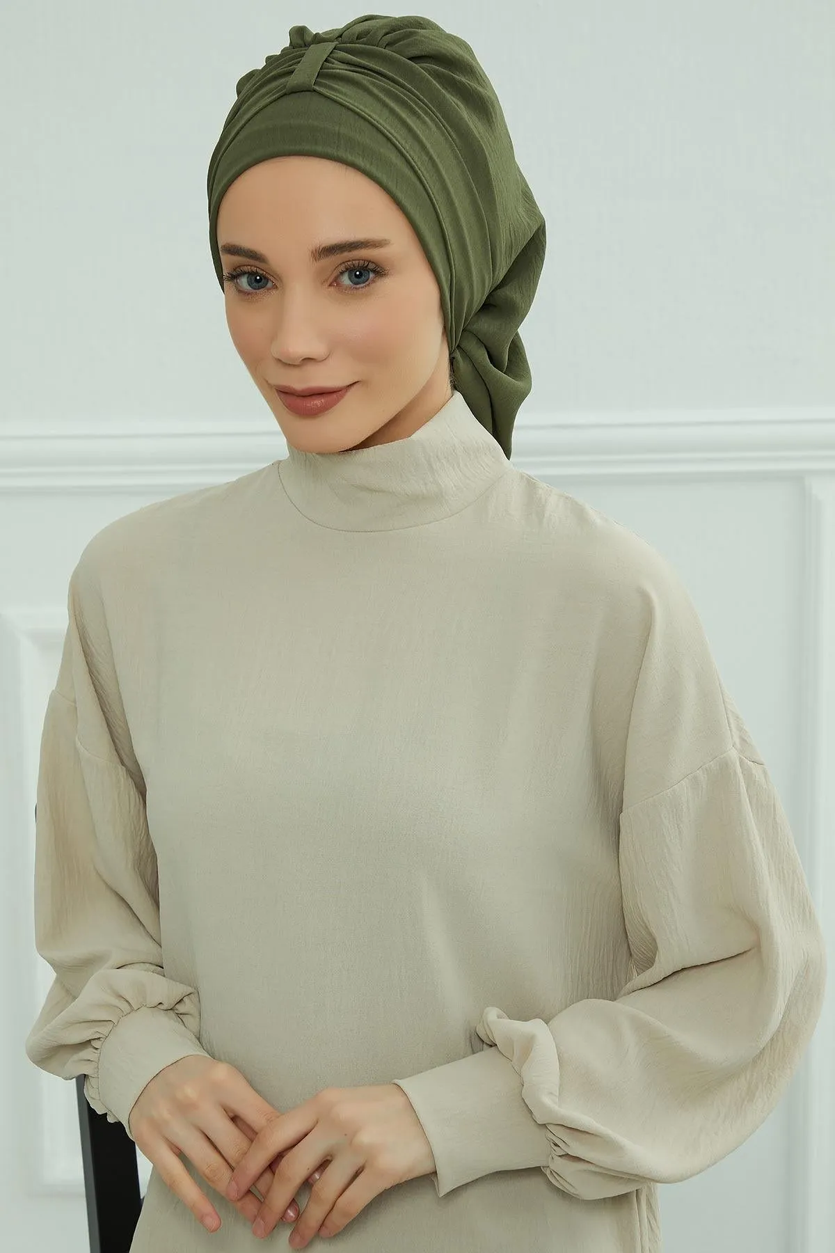 Instant Turban Lightweight Aerobin Scarf Head Turbans For Women Headwear Stylish Elegant Design,HT-90