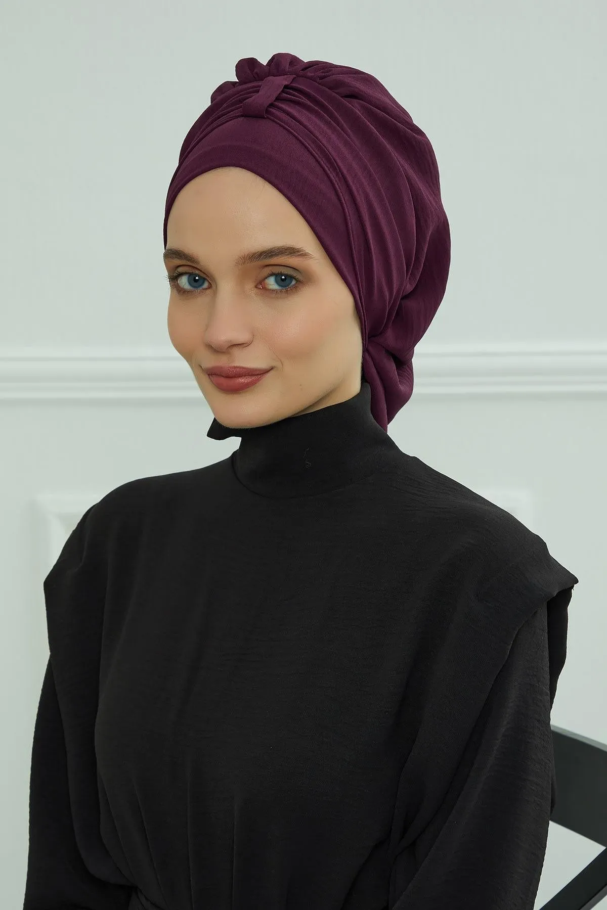 Instant Turban Lightweight Aerobin Scarf Head Turbans For Women Headwear Stylish Elegant Design,HT-90