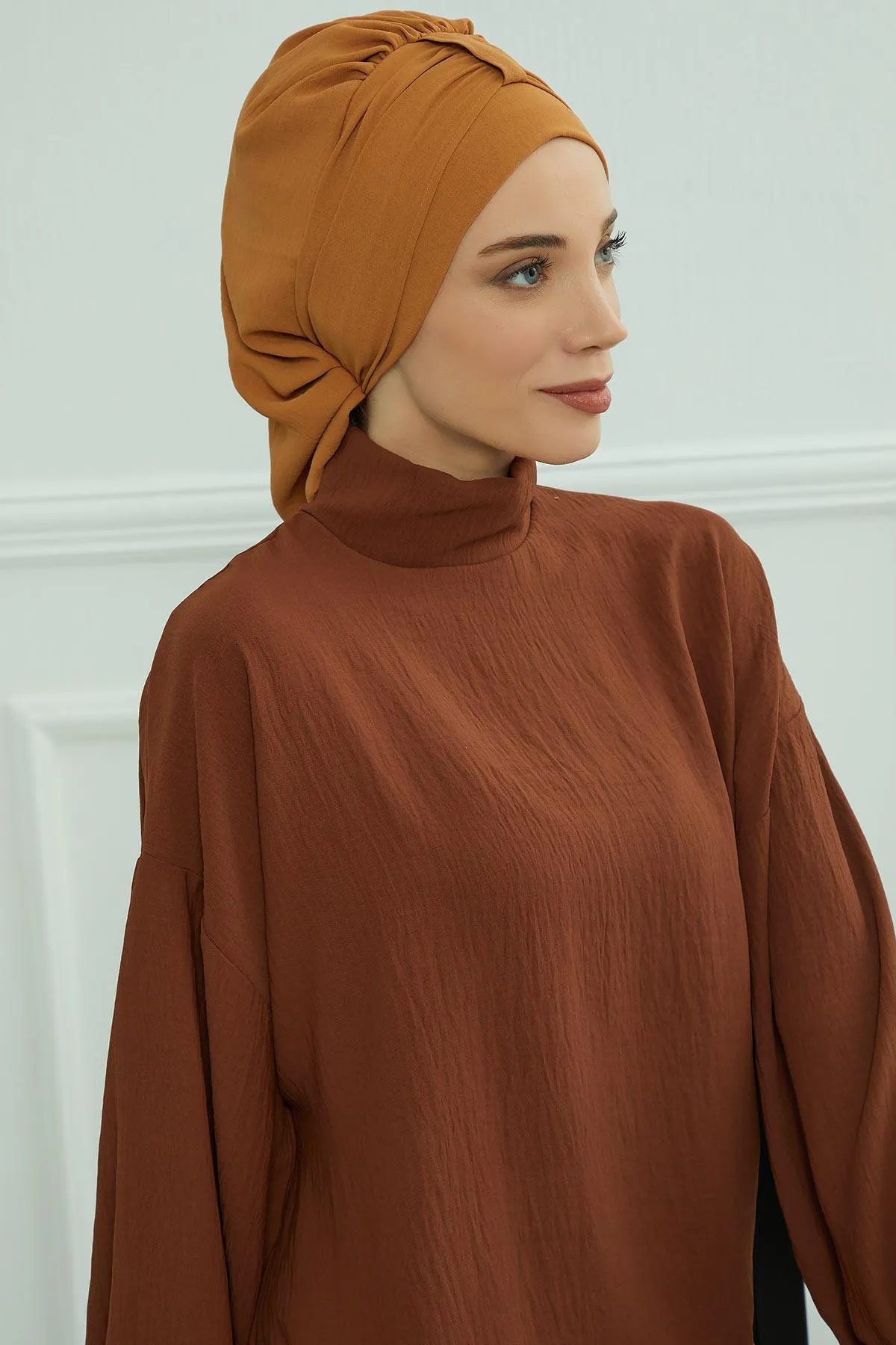 Instant Turban Lightweight Aerobin Scarf Head Turbans For Women Headwear Stylish Elegant Design,HT-90