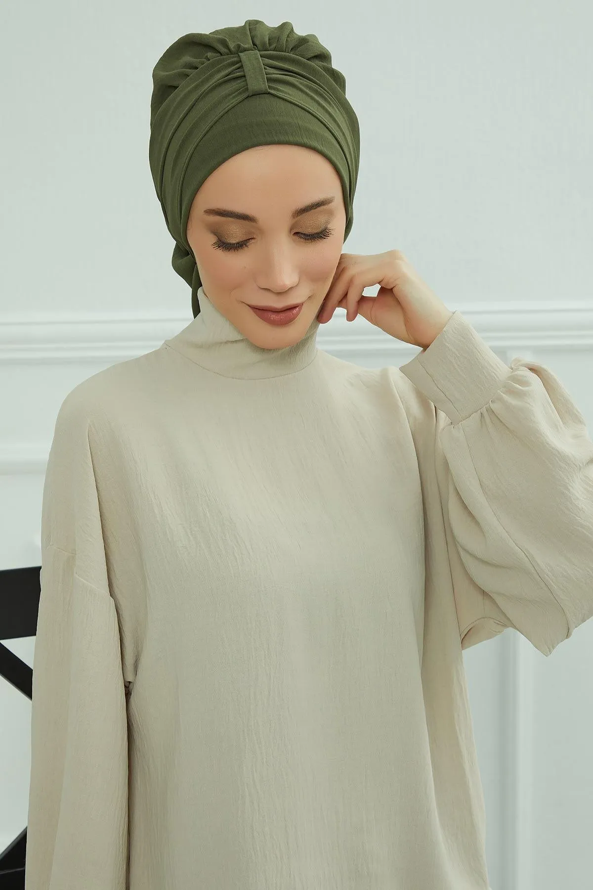 Instant Turban Lightweight Aerobin Scarf Head Turbans For Women Headwear Stylish Elegant Design,HT-90