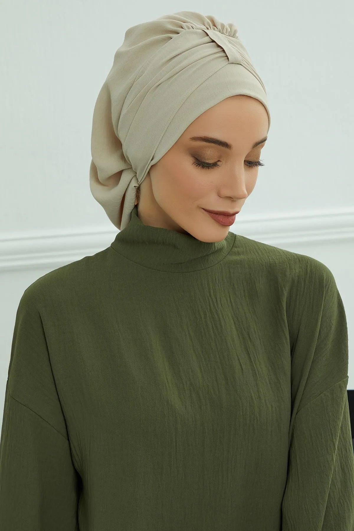 Instant Turban Lightweight Aerobin Scarf Head Turbans For Women Headwear Stylish Elegant Design,HT-90