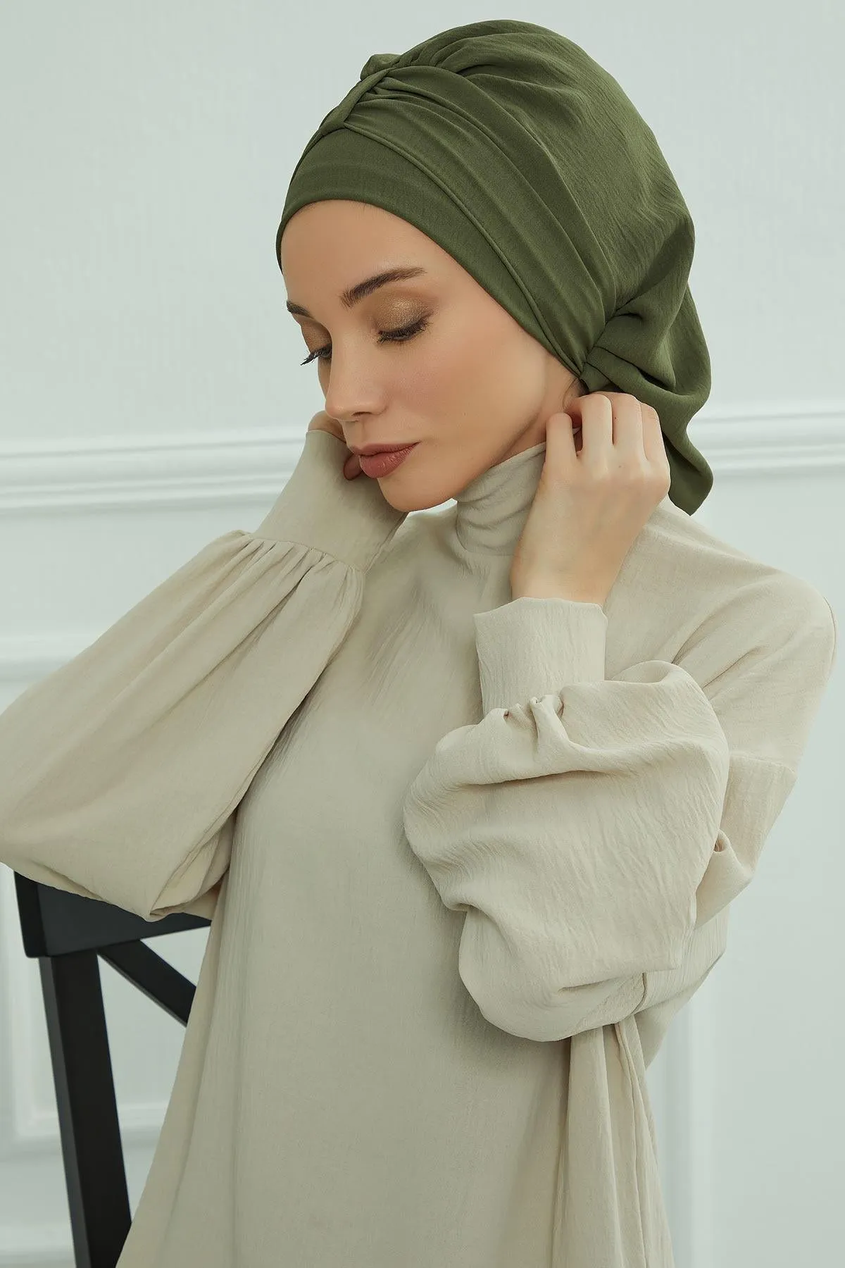 Instant Turban Lightweight Aerobin Scarf Head Turbans For Women Headwear Stylish Elegant Design,HT-90
