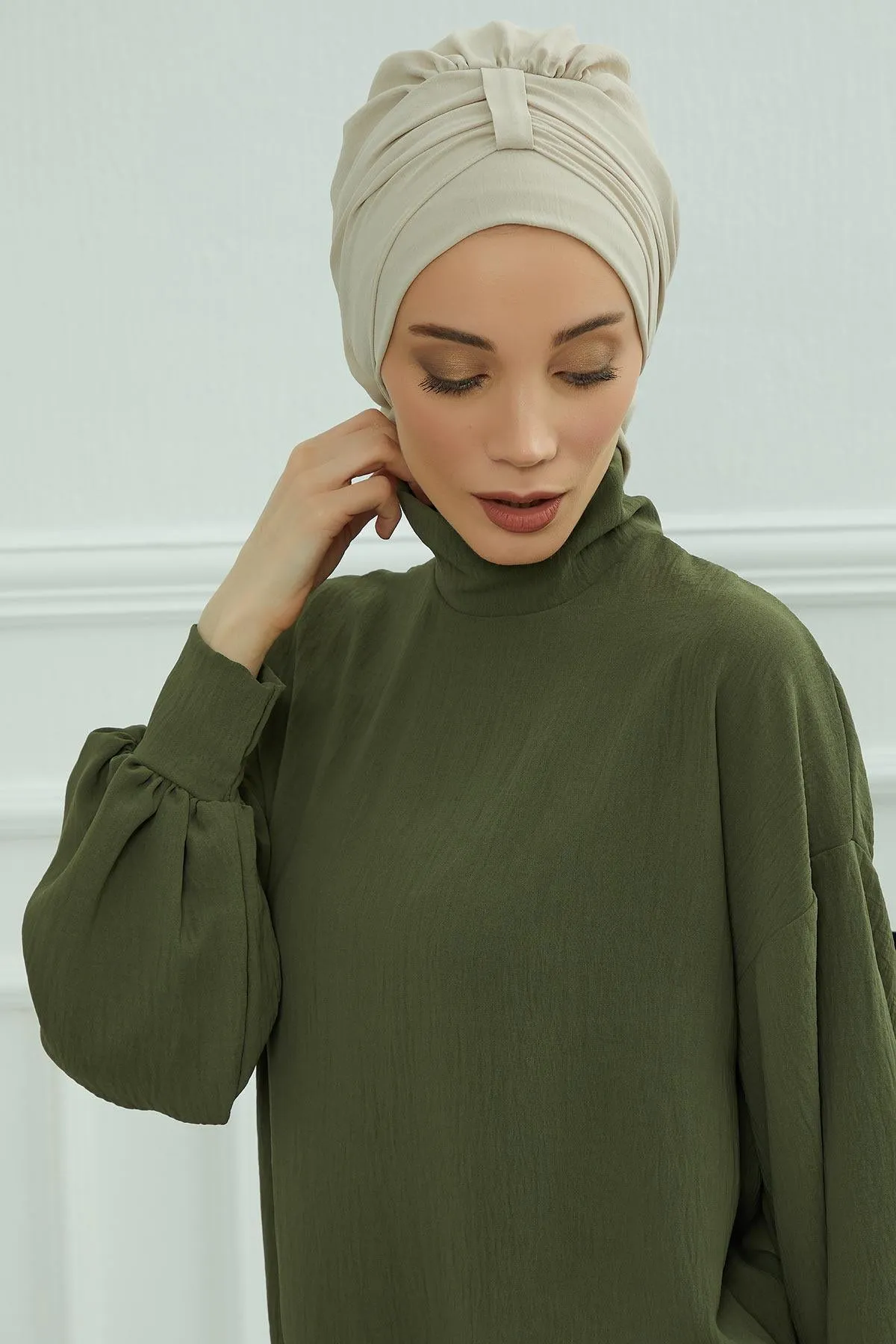 Instant Turban Lightweight Aerobin Scarf Head Turbans For Women Headwear Stylish Elegant Design,HT-90