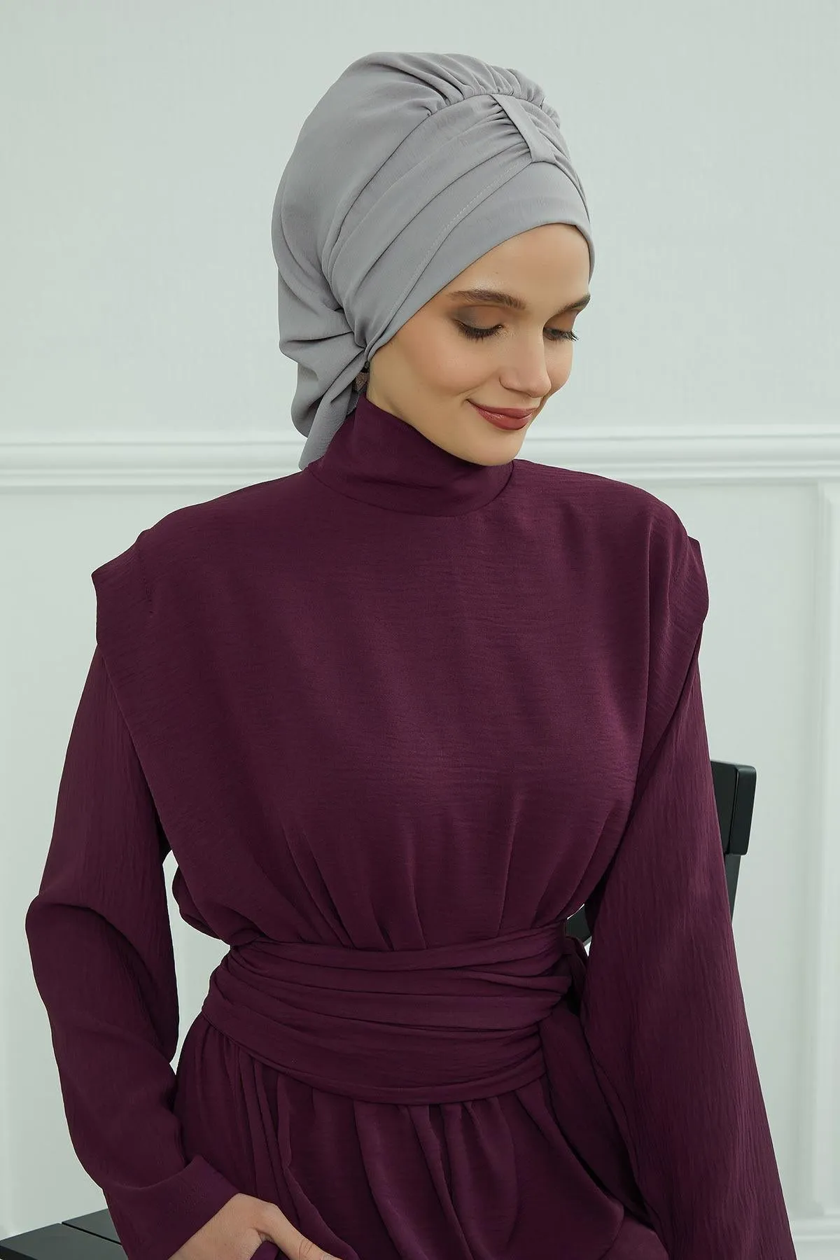 Instant Turban Lightweight Aerobin Scarf Head Turbans For Women Headwear Stylish Elegant Design,HT-90