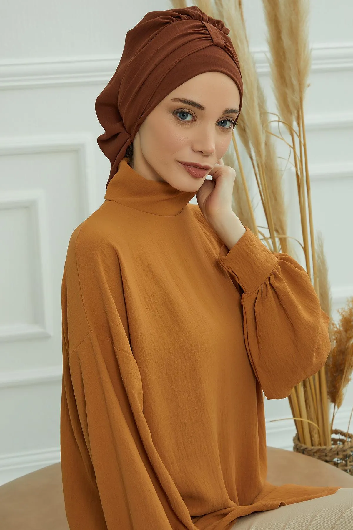 Instant Turban Lightweight Aerobin Scarf Head Turbans For Women Headwear Stylish Elegant Design,HT-90