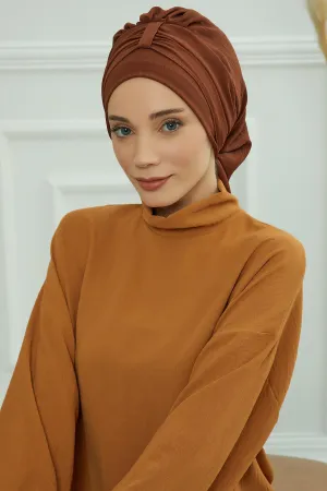 Instant Turban Lightweight Aerobin Scarf Head Turbans For Women Headwear Stylish Elegant Design,HT-90