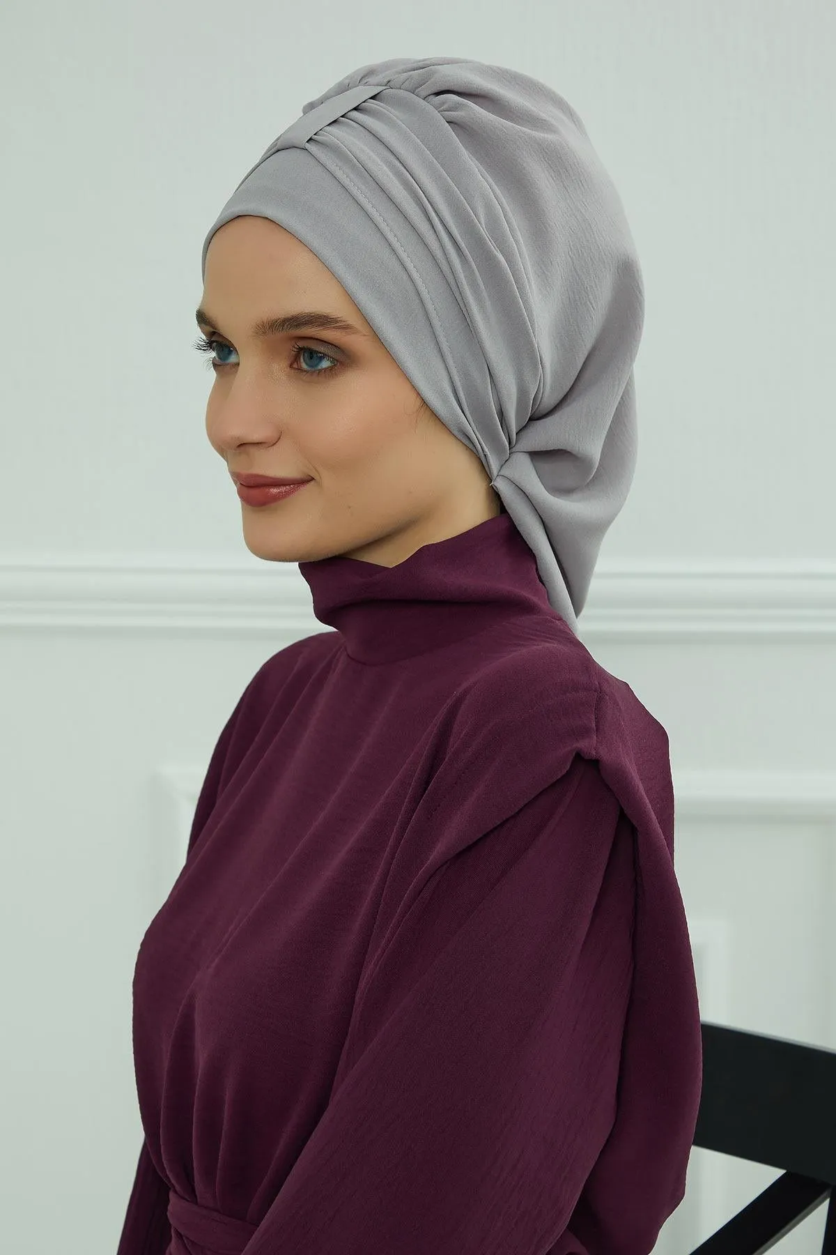 Instant Turban Lightweight Aerobin Scarf Head Turbans For Women Headwear Stylish Elegant Design,HT-90