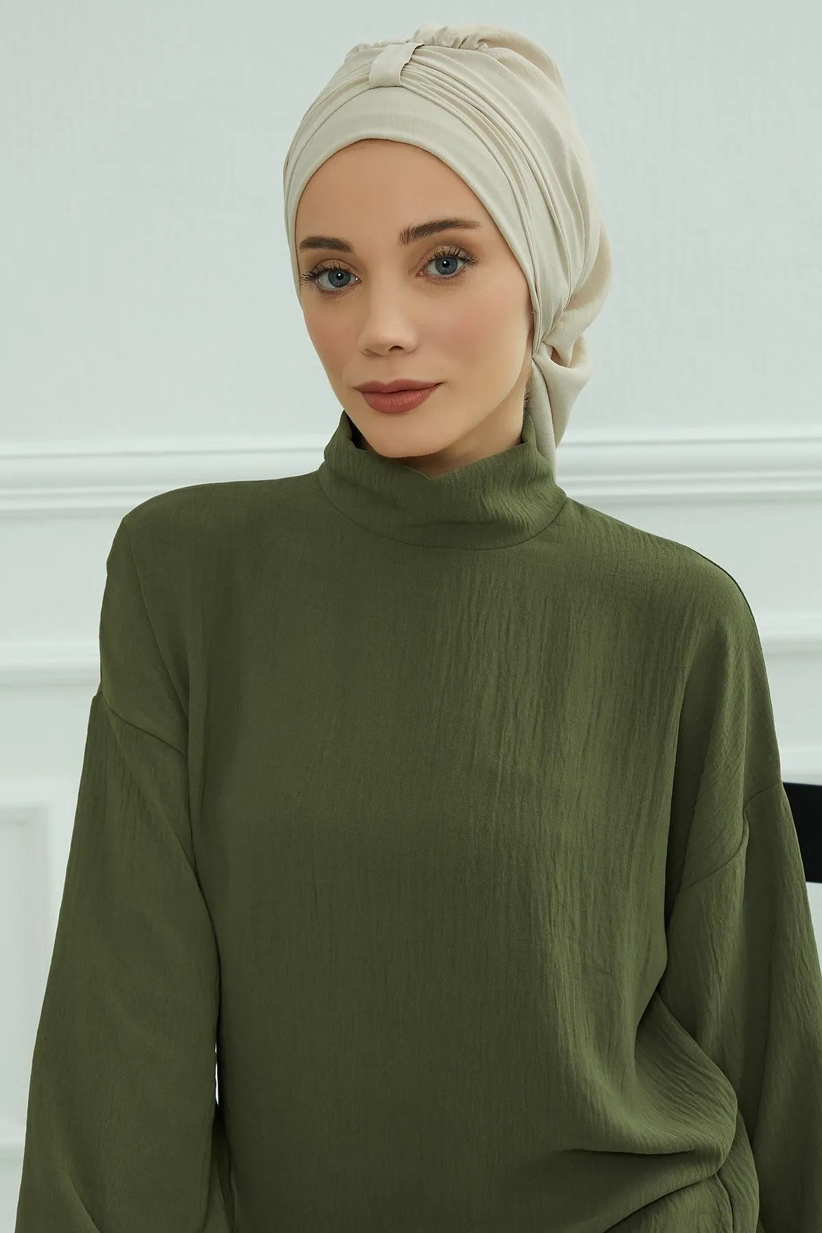 Instant Turban Lightweight Aerobin Scarf Head Turbans For Women Headwear Stylish Elegant Design,HT-90