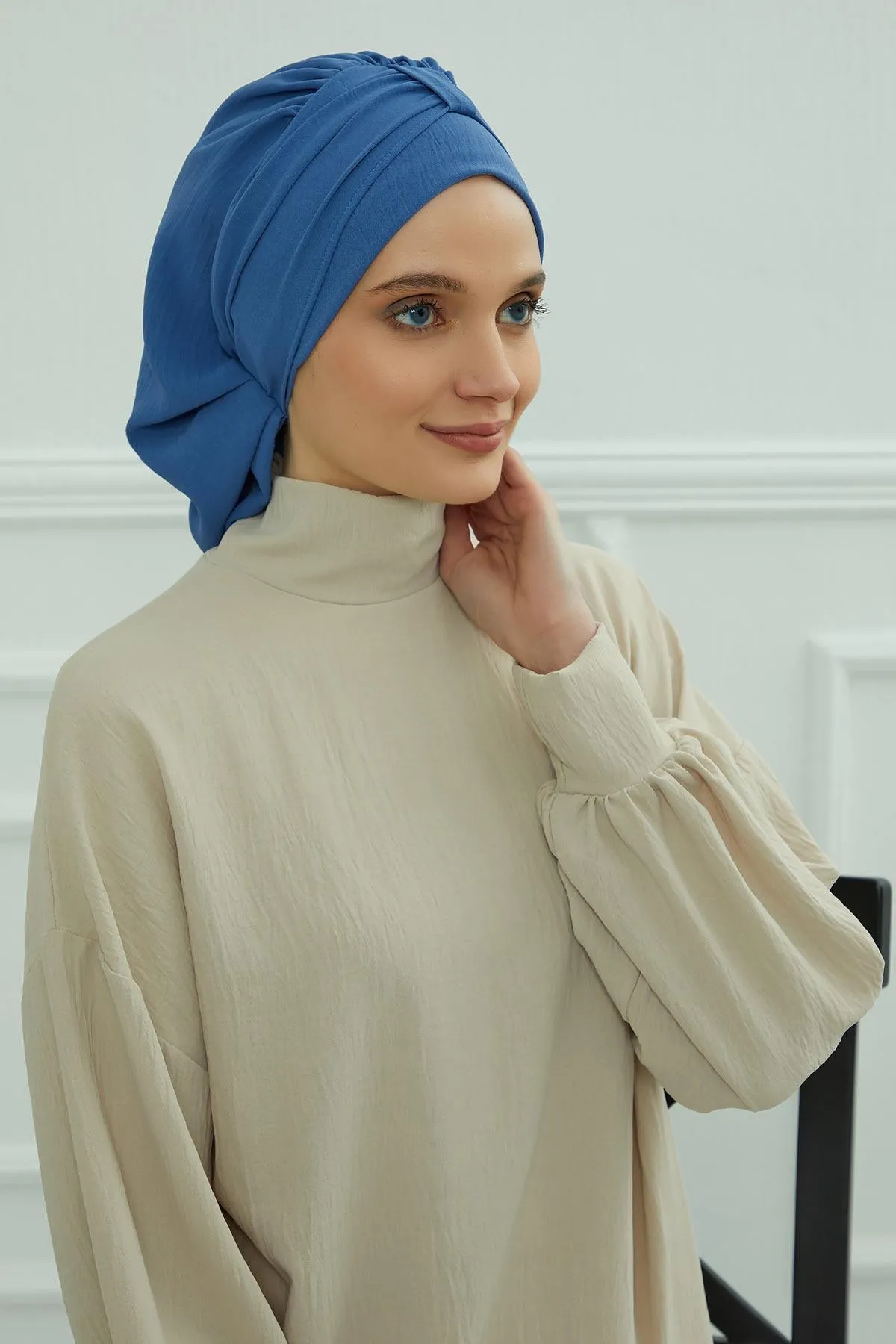 Instant Turban Lightweight Aerobin Scarf Head Turbans For Women Headwear Stylish Elegant Design,HT-90