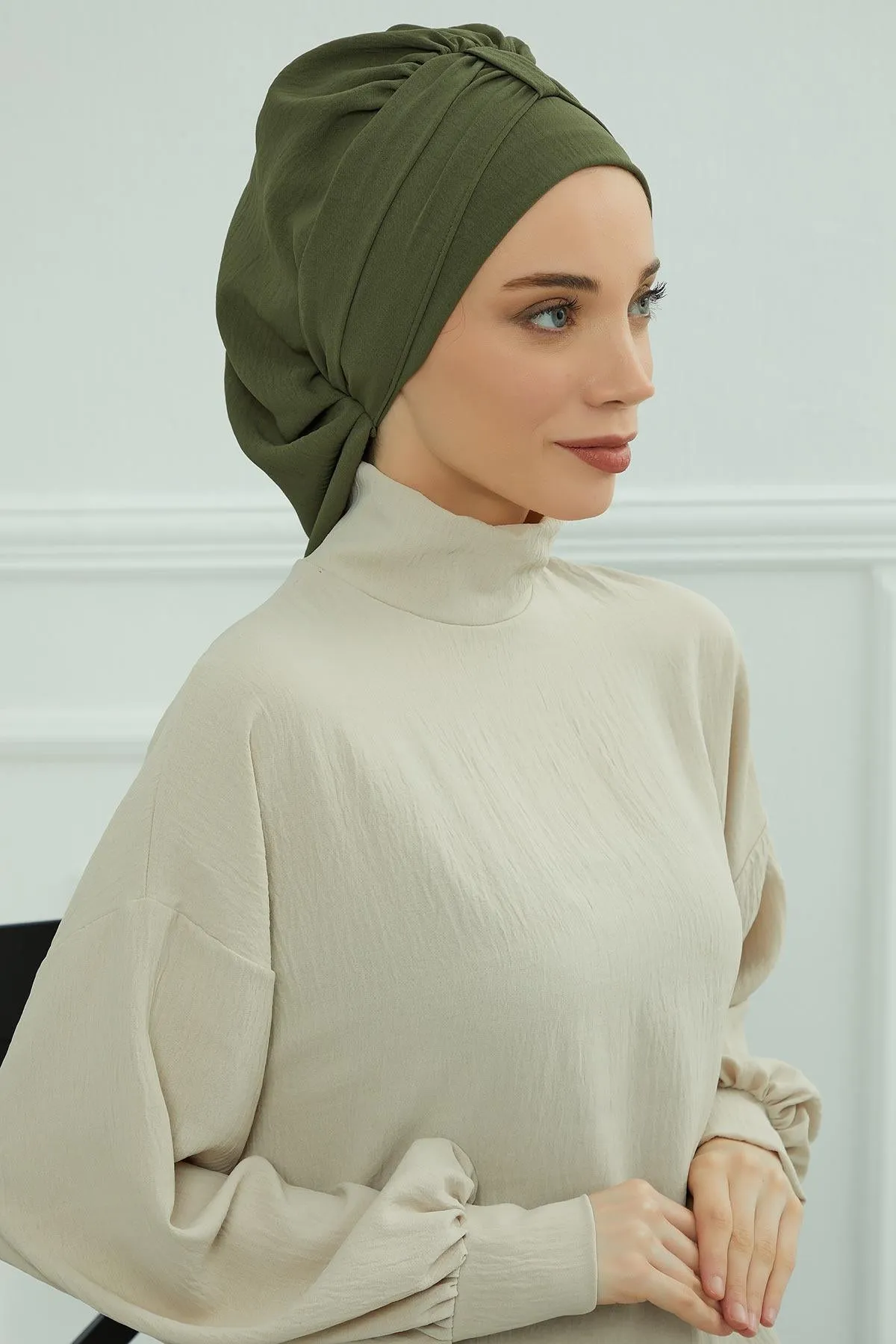 Instant Turban Lightweight Aerobin Scarf Head Turbans For Women Headwear Stylish Elegant Design,HT-90