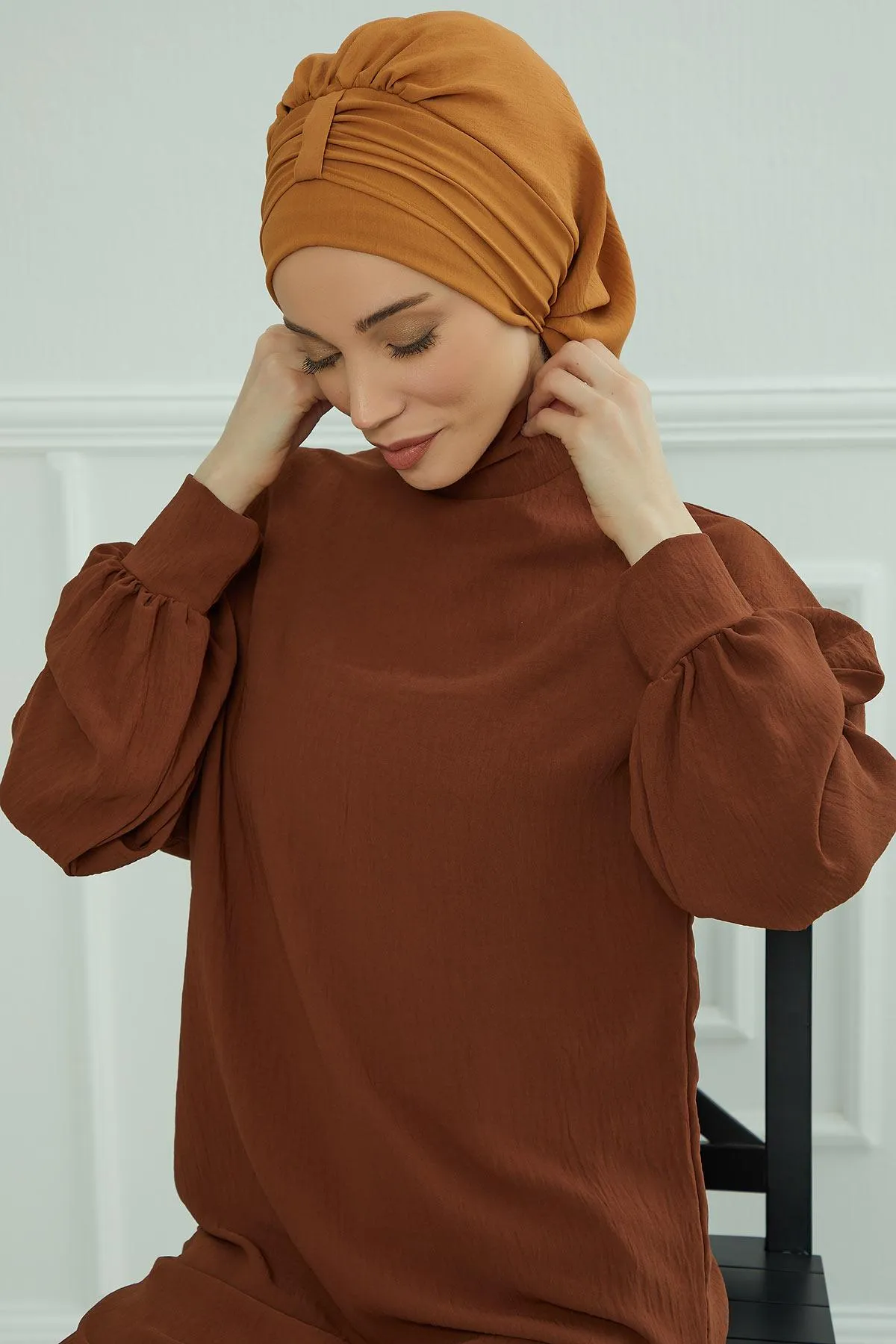 Instant Turban Lightweight Aerobin Scarf Head Turbans For Women Headwear Stylish Elegant Design,HT-90