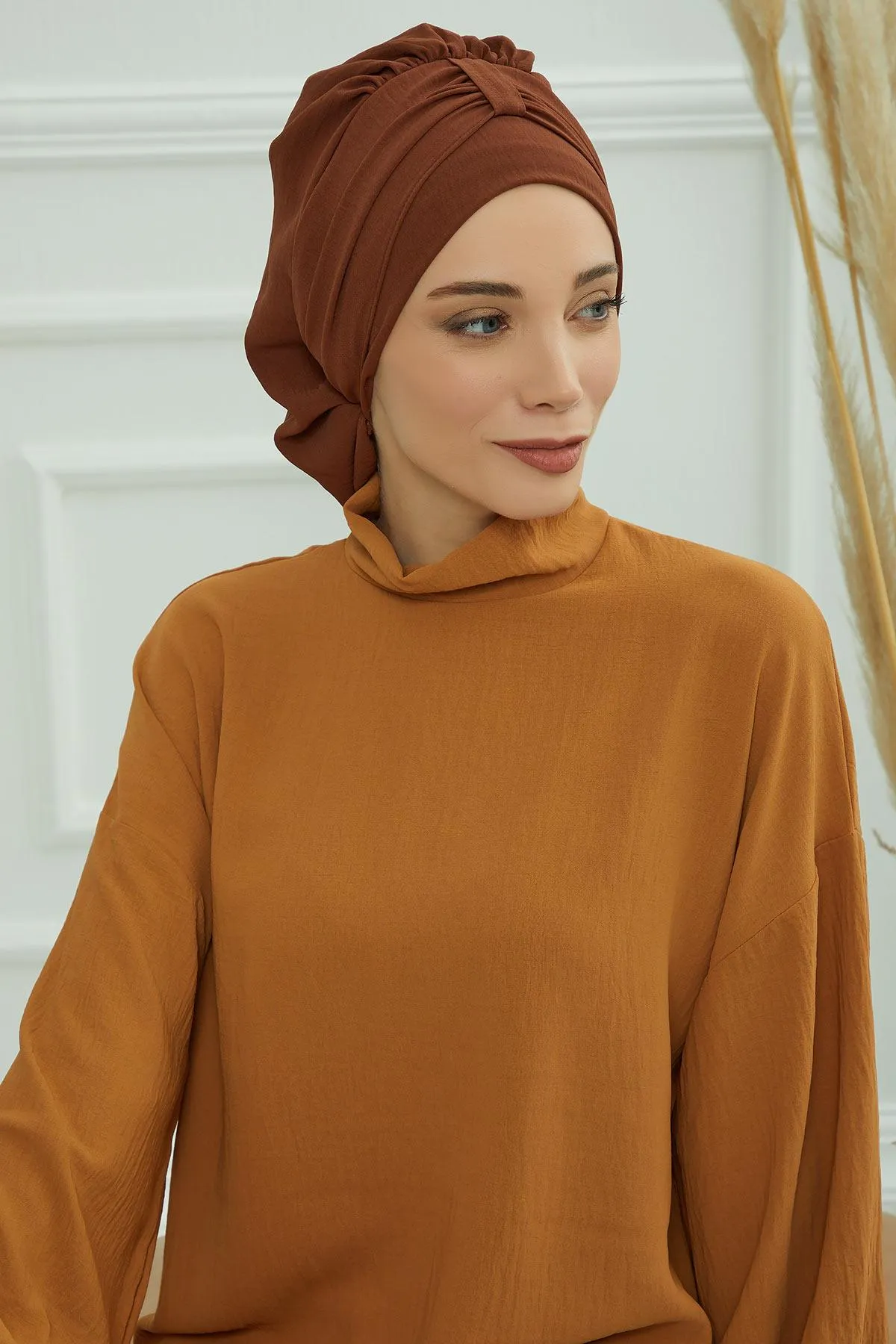 Instant Turban Lightweight Aerobin Scarf Head Turbans For Women Headwear Stylish Elegant Design,HT-90