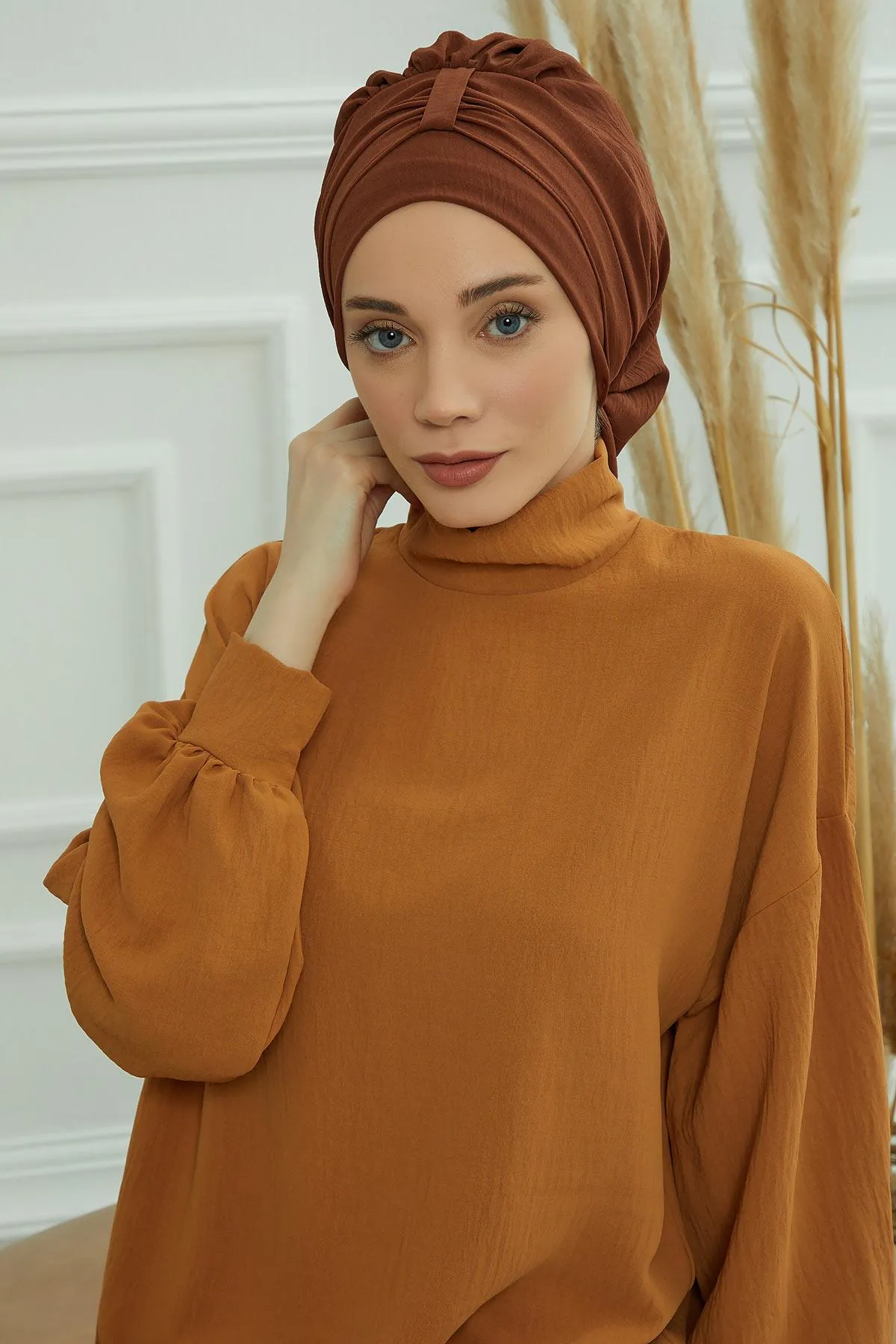 Instant Turban Lightweight Aerobin Scarf Head Turbans For Women Headwear Stylish Elegant Design,HT-90