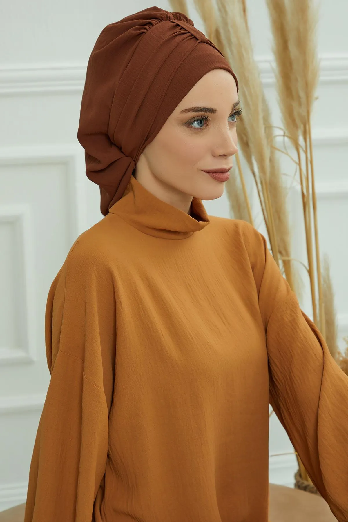 Instant Turban Lightweight Aerobin Scarf Head Turbans For Women Headwear Stylish Elegant Design,HT-90