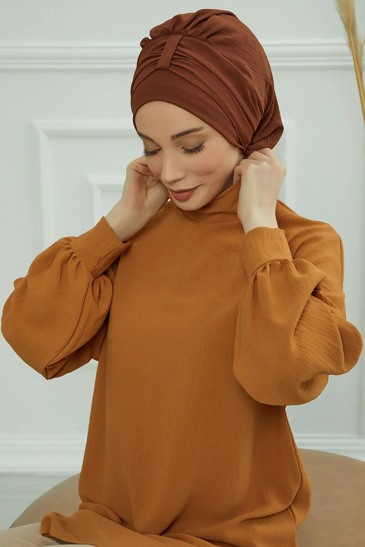 Instant Turban Lightweight Aerobin Scarf Head Turbans For Women Headwear Stylish Elegant Design,HT-90