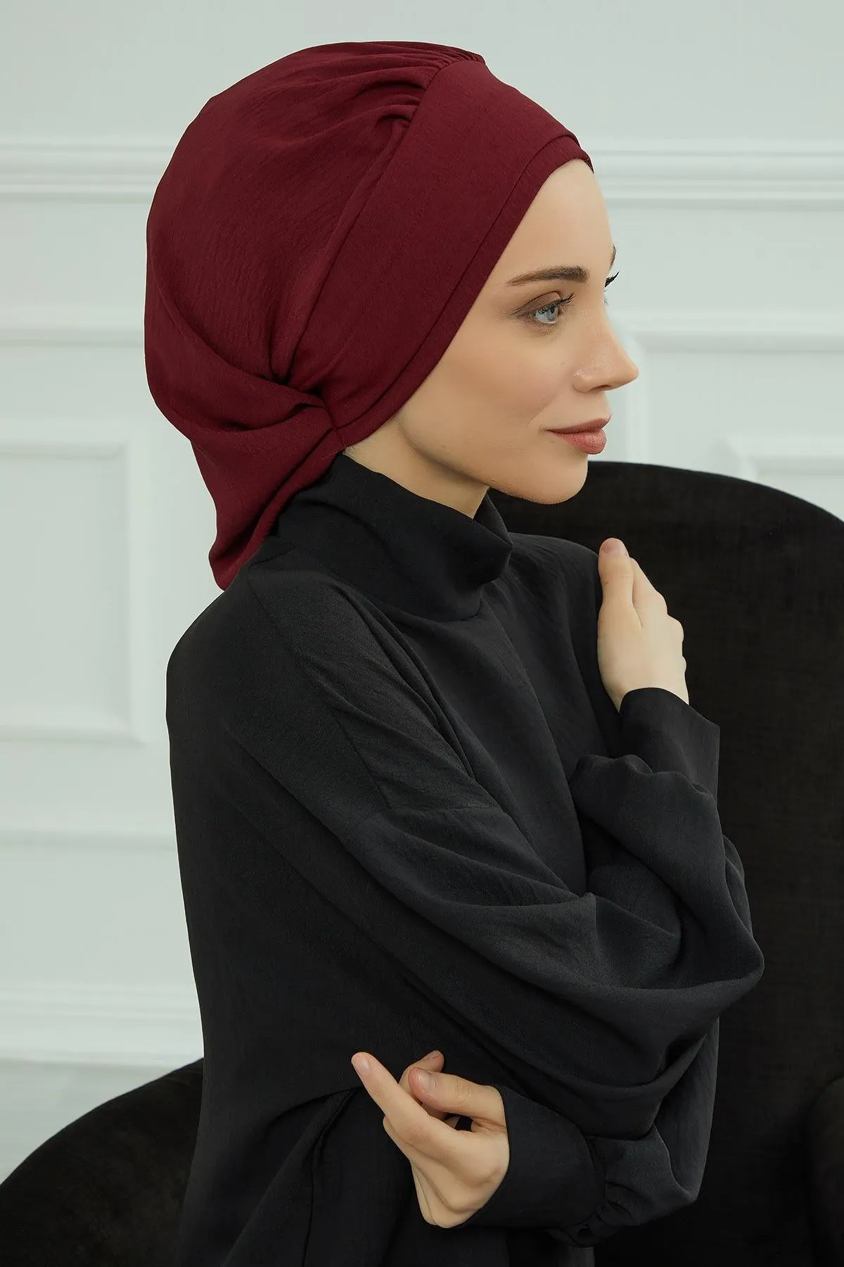 Instant Turban Lightweight Aerobin Scarf Head Turbans For Women Headwear Stylish Elegant Design,HT-91