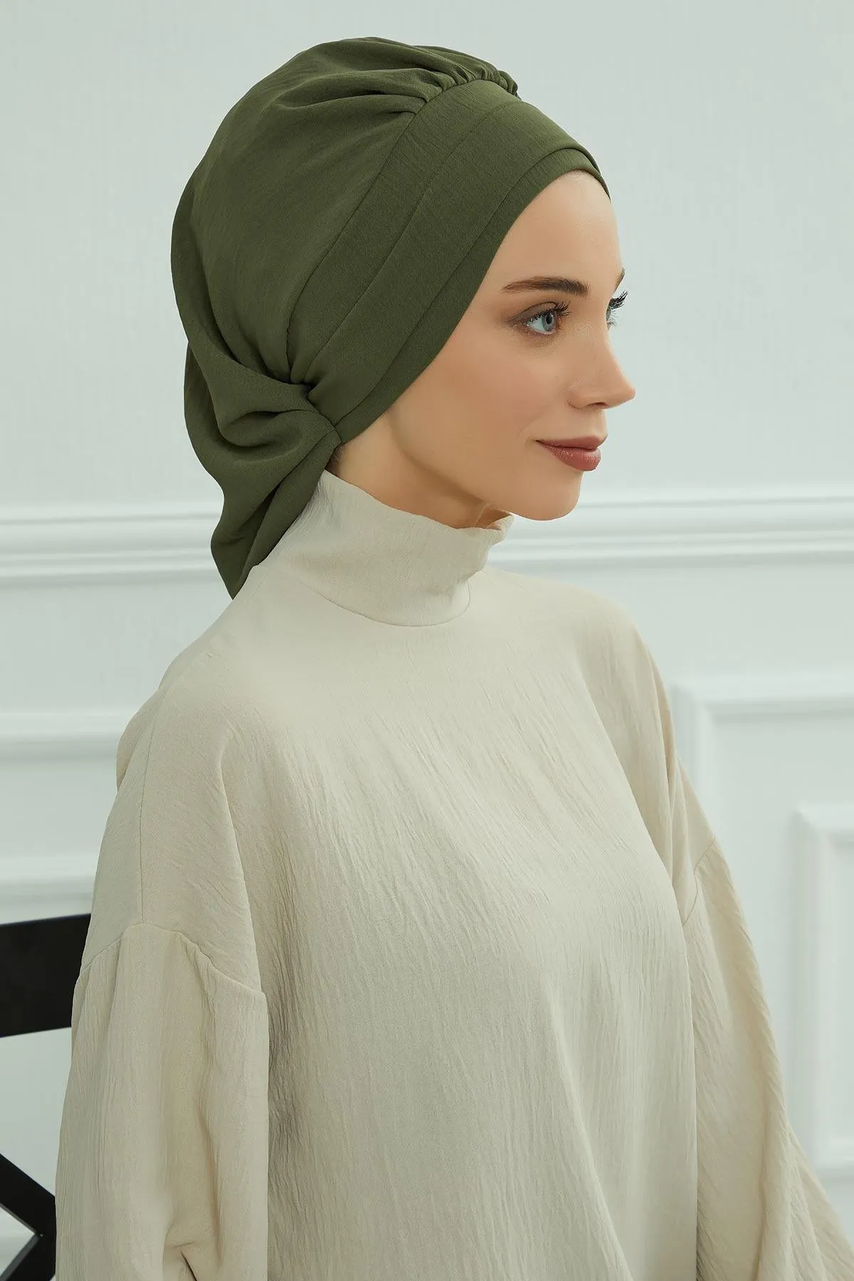 Instant Turban Lightweight Aerobin Scarf Head Turbans For Women Headwear Stylish Elegant Design,HT-91