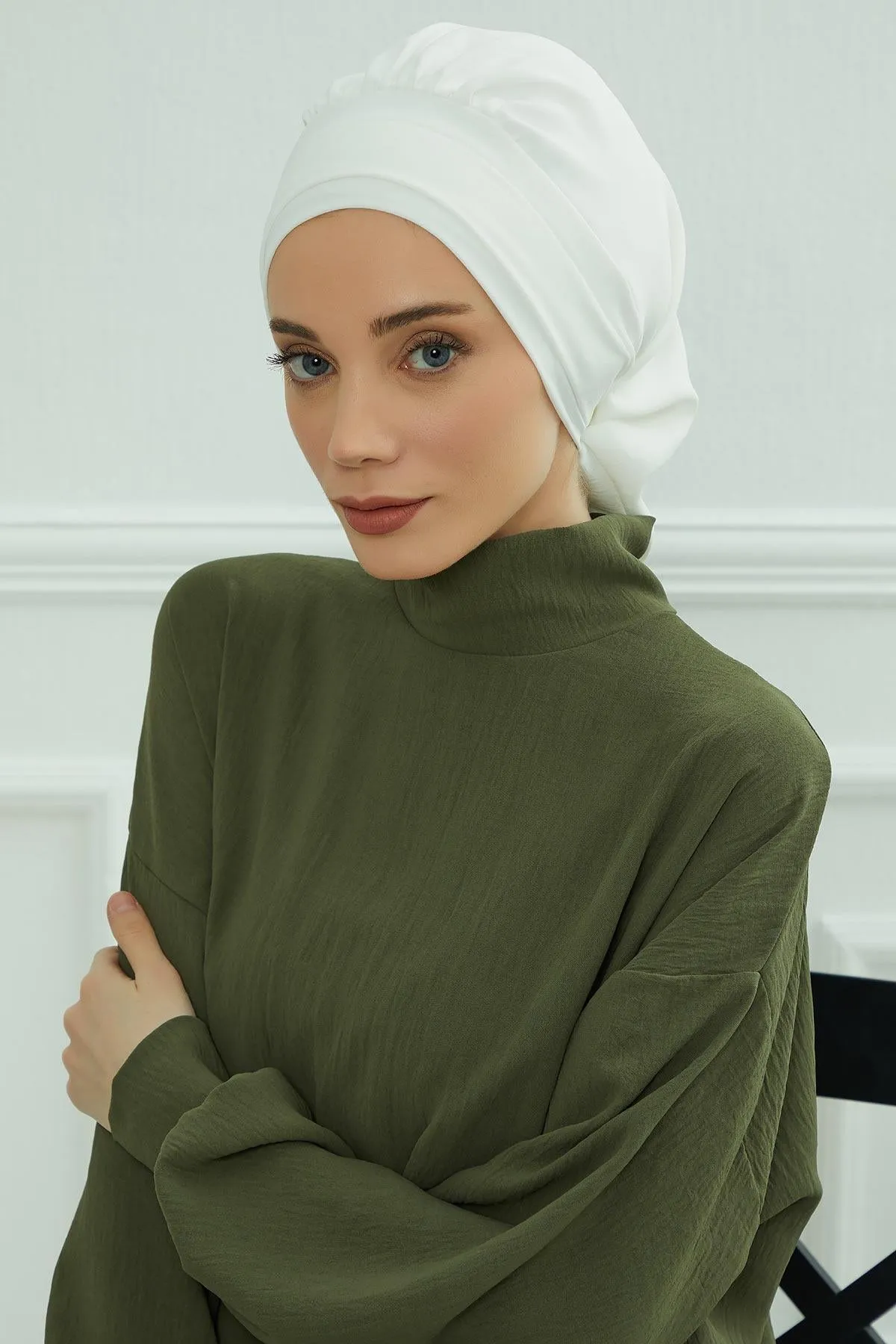 Instant Turban Lightweight Aerobin Scarf Head Turbans For Women Headwear Stylish Elegant Design,HT-91
