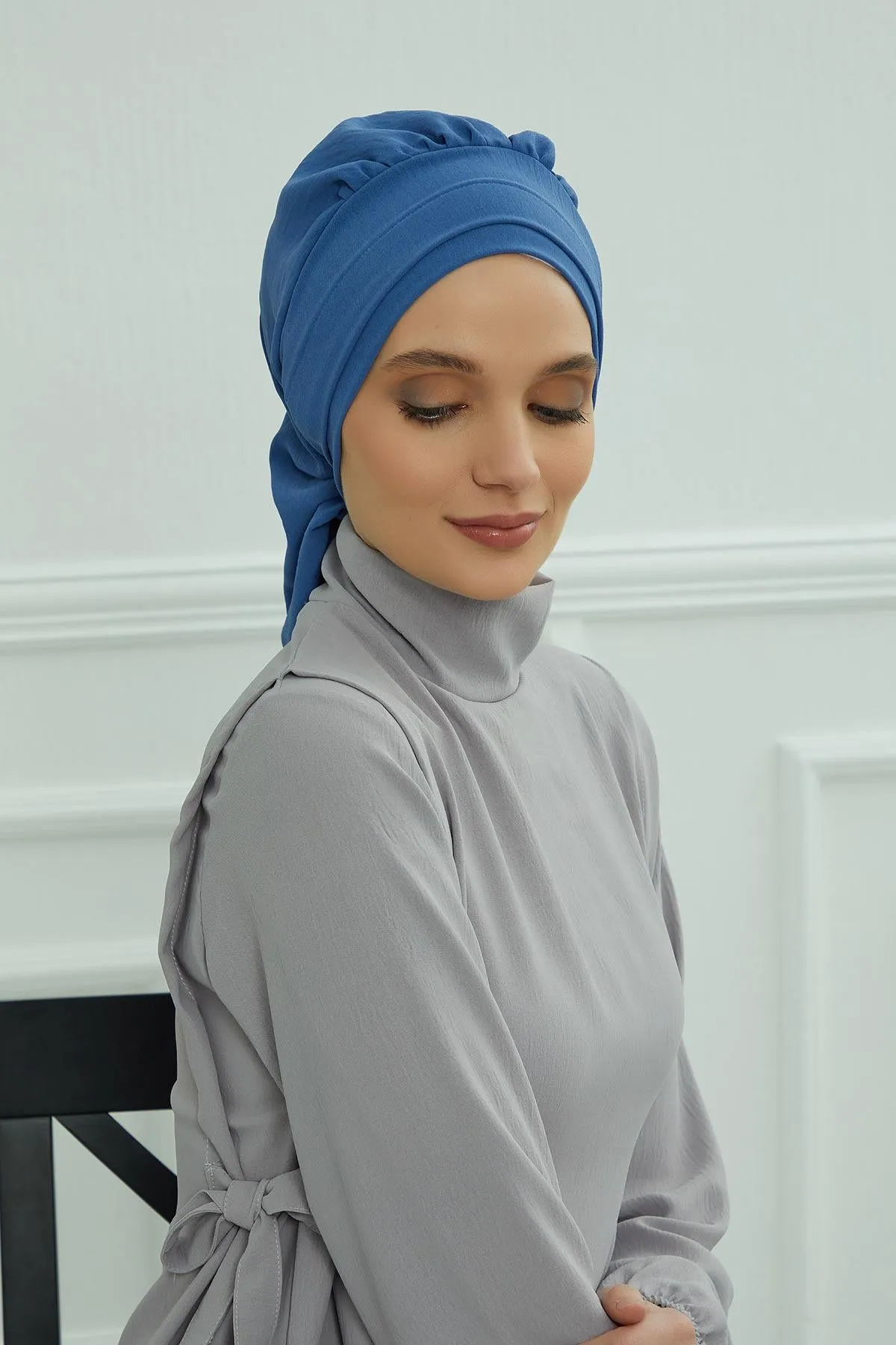 Instant Turban Lightweight Aerobin Scarf Head Turbans For Women Headwear Stylish Elegant Design,HT-91