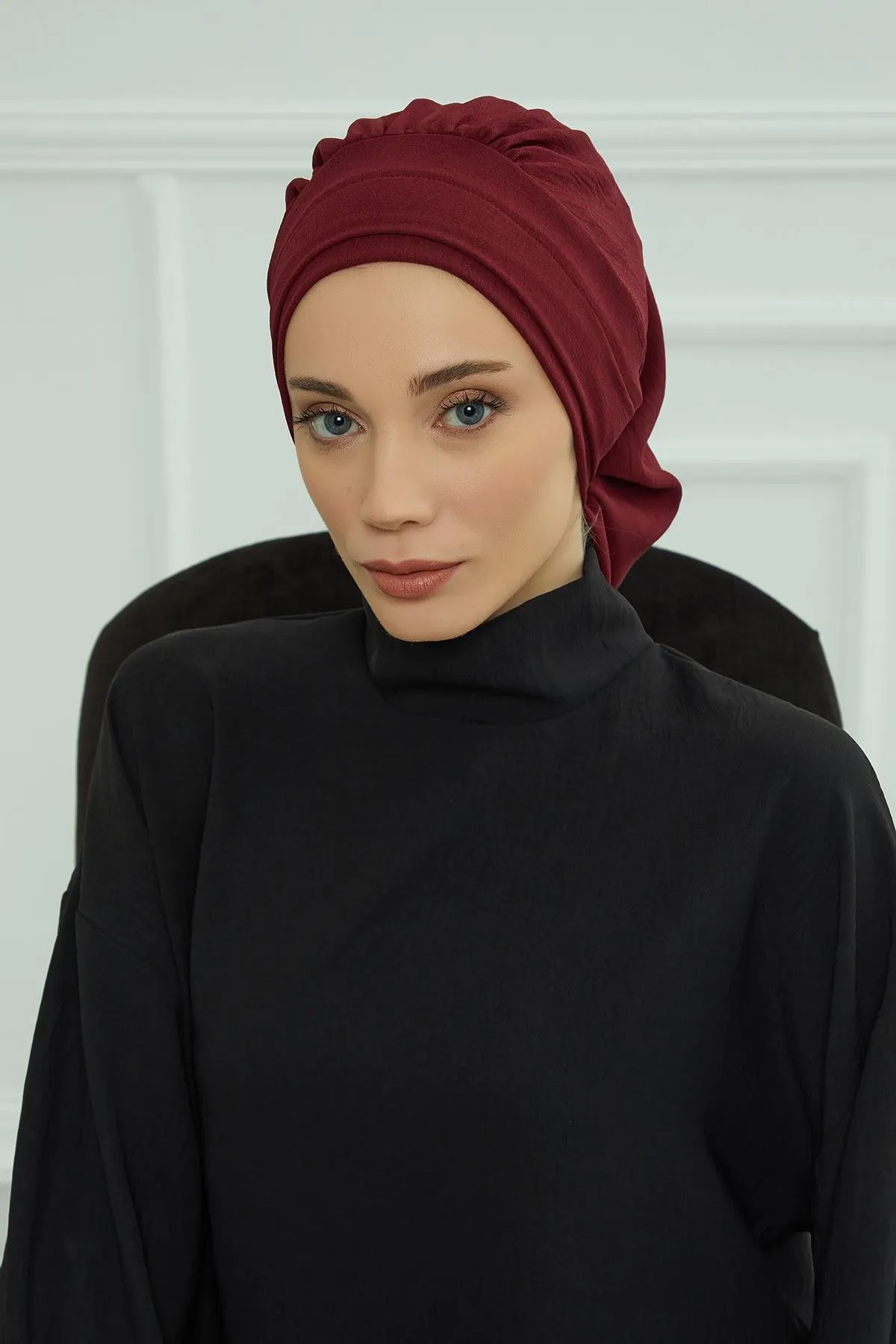 Instant Turban Lightweight Aerobin Scarf Head Turbans For Women Headwear Stylish Elegant Design,HT-91