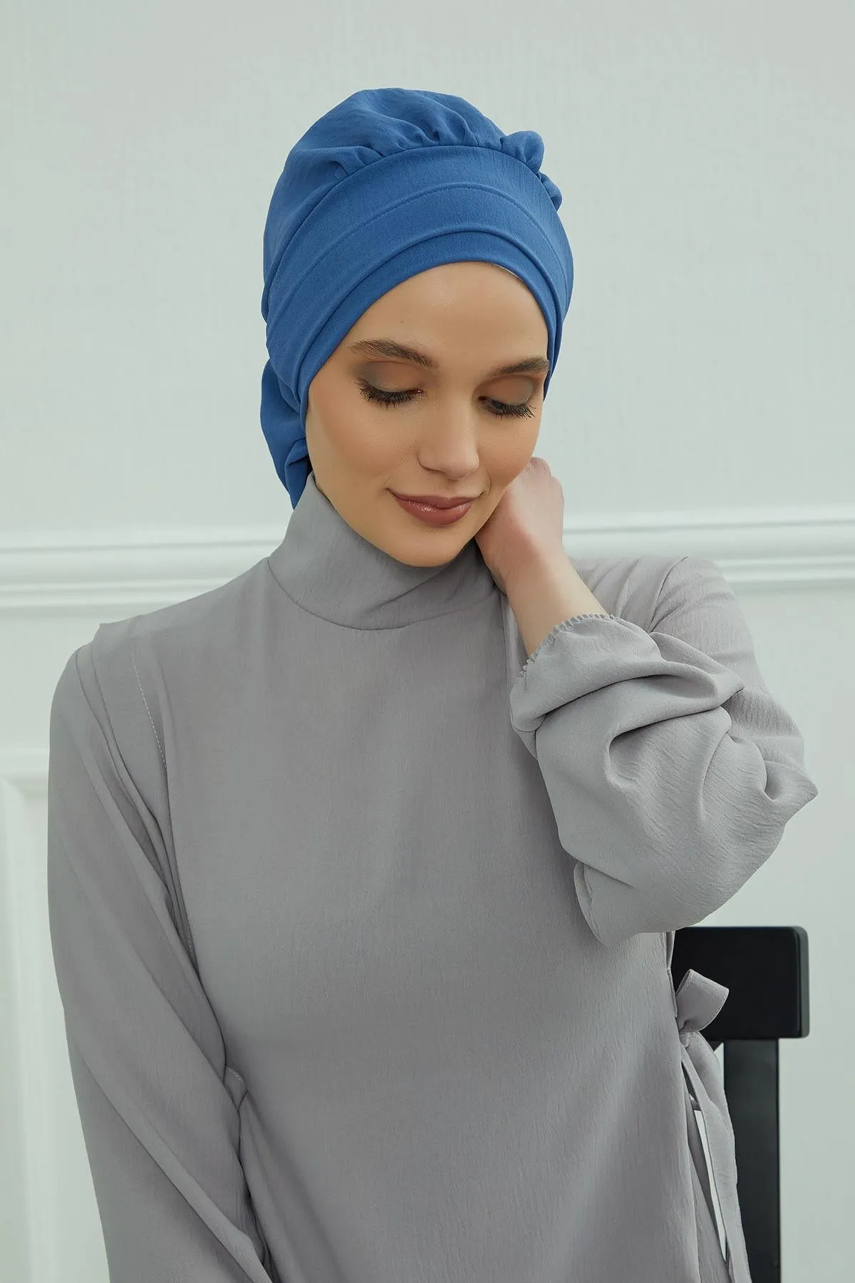Instant Turban Lightweight Aerobin Scarf Head Turbans For Women Headwear Stylish Elegant Design,HT-91