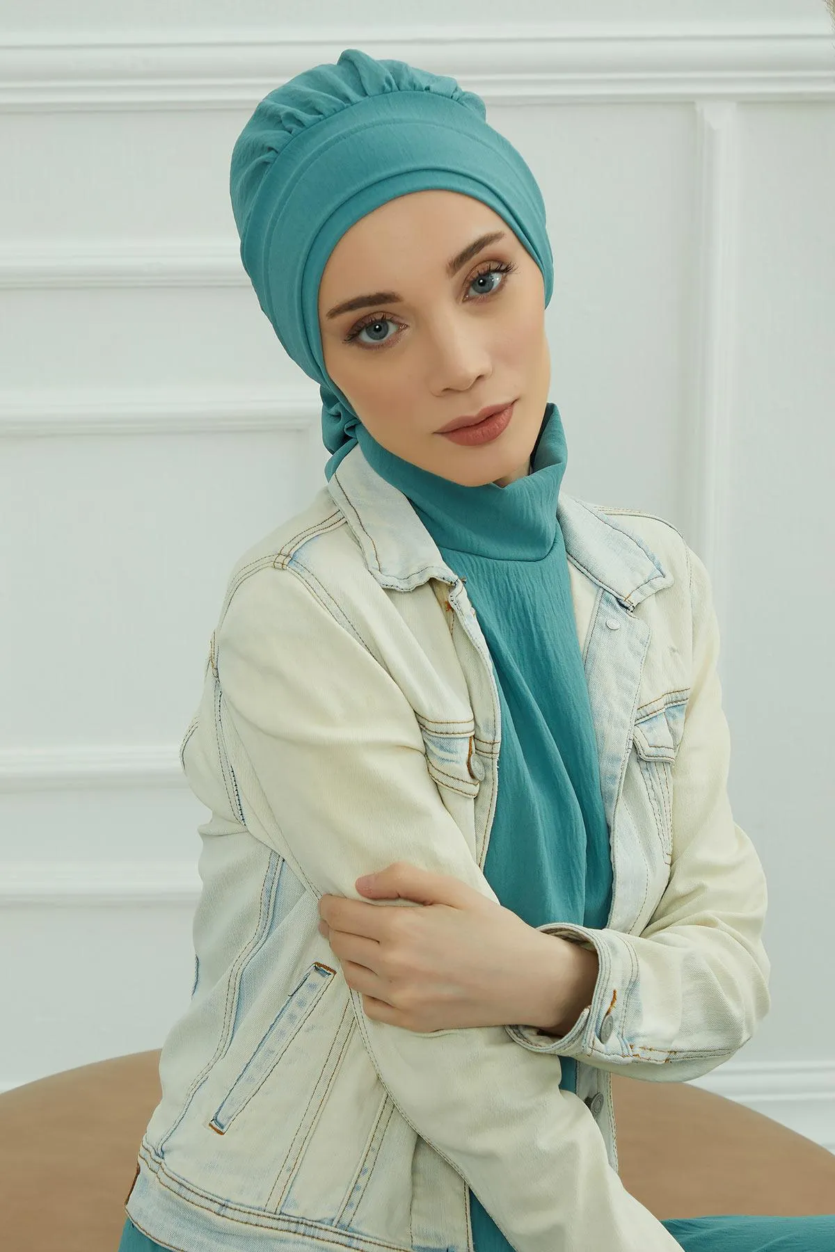 Instant Turban Lightweight Aerobin Scarf Head Turbans For Women Headwear Stylish Elegant Design,HT-91