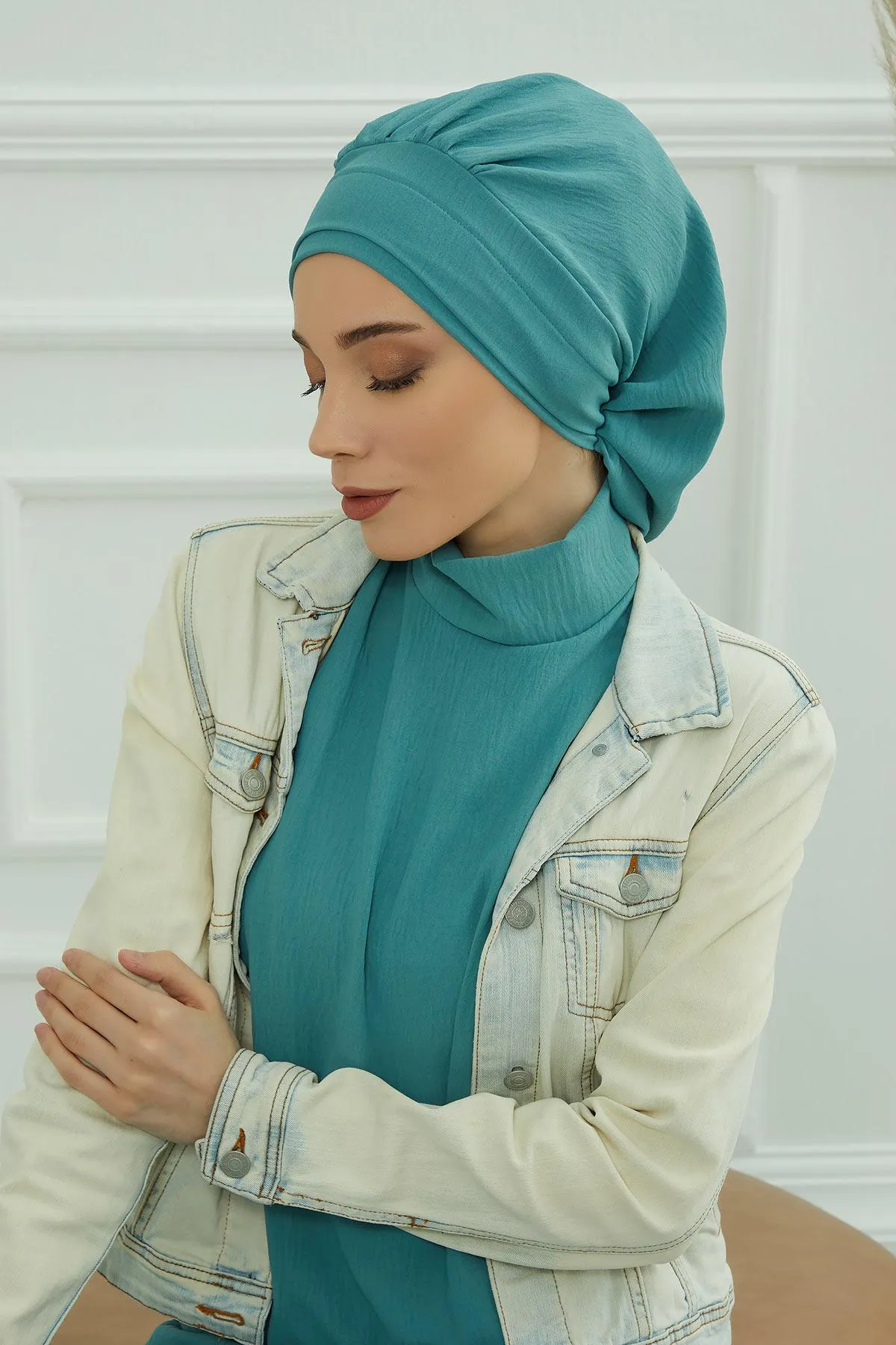 Instant Turban Lightweight Aerobin Scarf Head Turbans For Women Headwear Stylish Elegant Design,HT-91