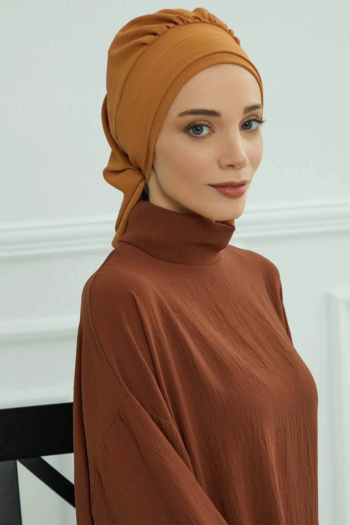 Instant Turban Lightweight Aerobin Scarf Head Turbans For Women Headwear Stylish Elegant Design,HT-91